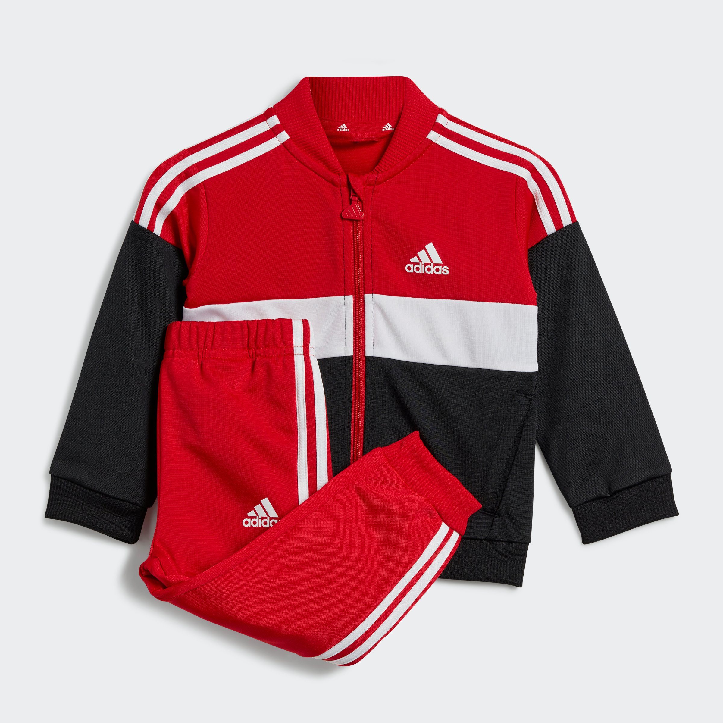 adidas Sportswear Trainingsanzug I TIBERIO TS (2-tlg) Better Scarlet / White / Black