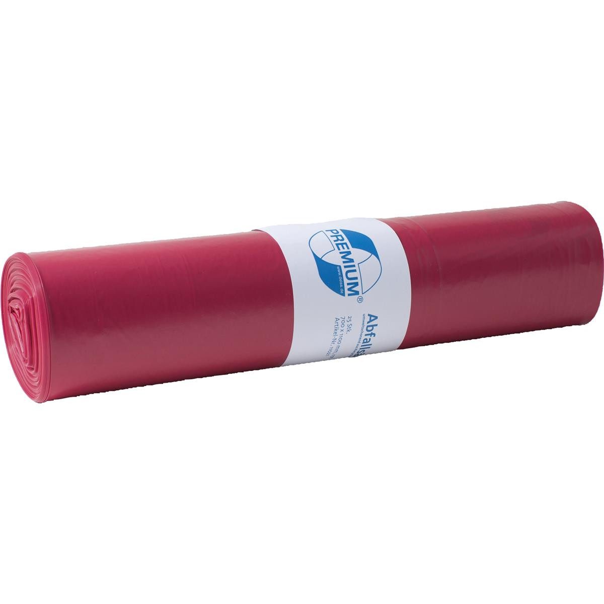 Soennecken Papierkorb Abfallsack Standard 575x1000mm 70l rot 25 St./Pack.