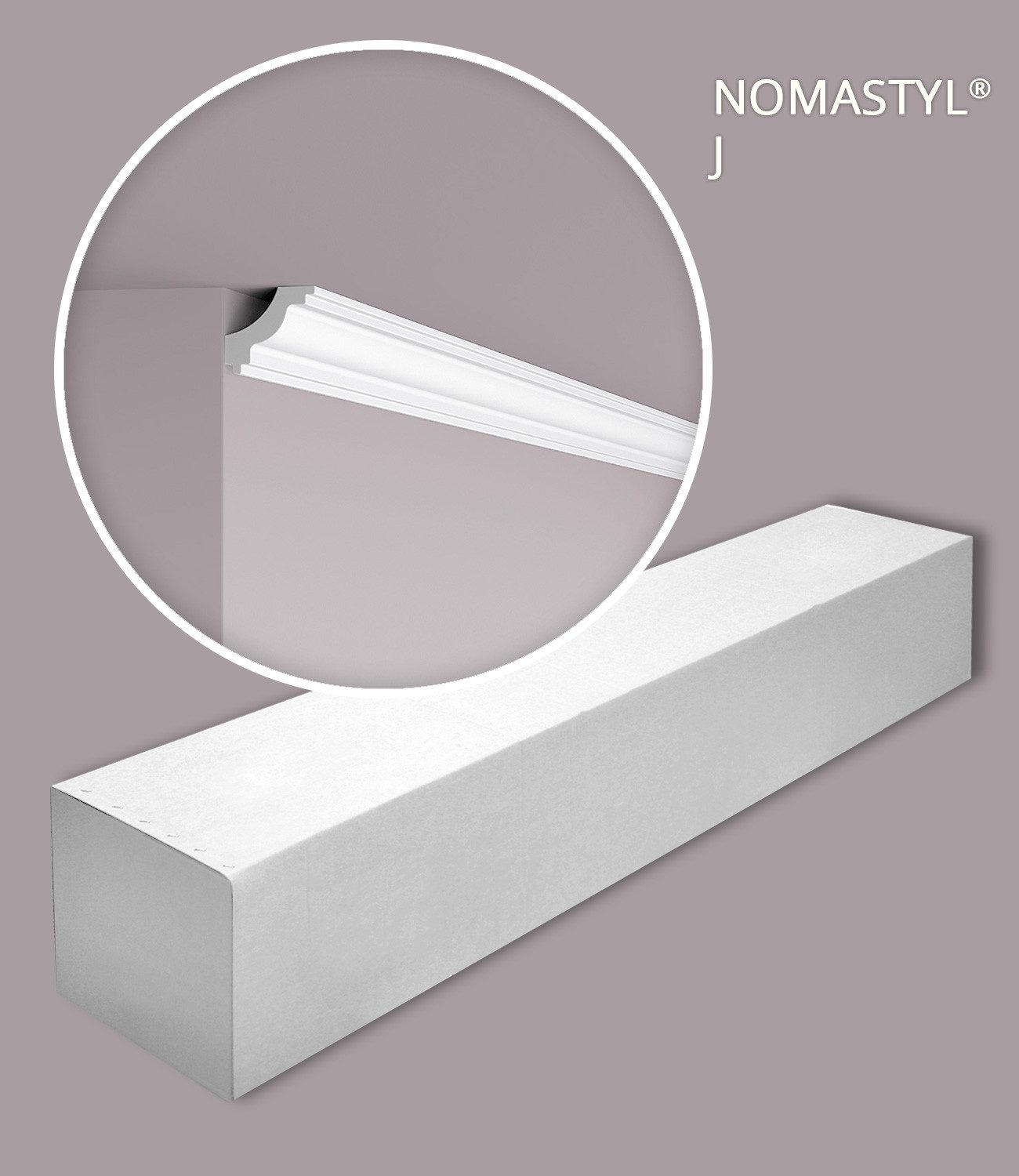 NOËL & MARQUET by nmc Deckenleiste NMC J-box-10 Eckleisten 1 Karton SET mit 10 Stuckleisten 20 m, kleben, Extrudiertes Polystyrol (LDPS), 10-St., 1 x Karton SET, Eckleisten 1 Karton SET mit 10 Stuckleisten 20 m