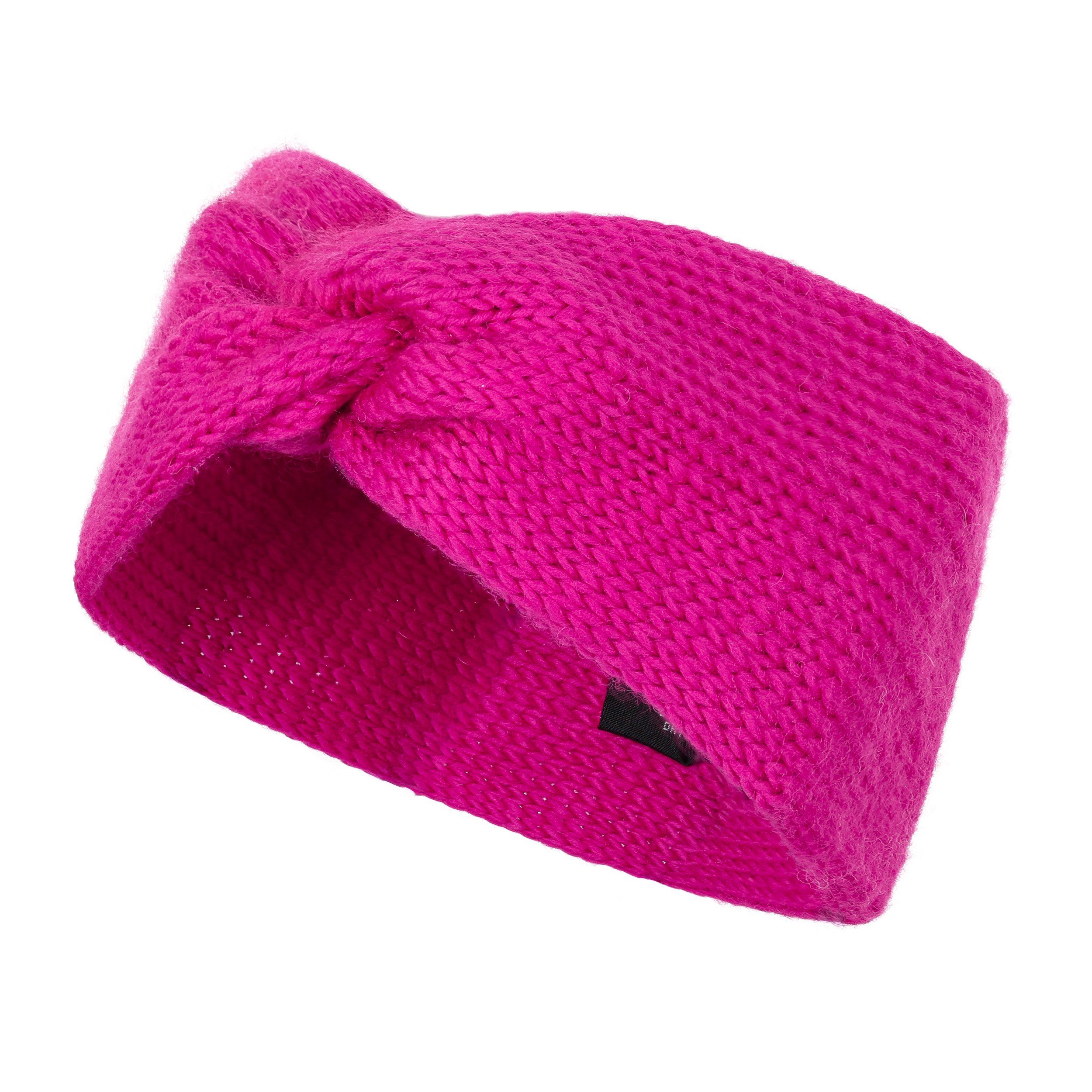 im Modell McRon Neonpink Stirnband Meera mulesingfreie Twist Merinowolle,