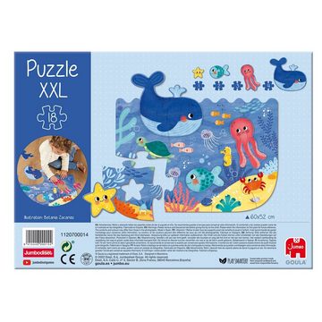 Goula Puzzle Goula 1120700014 Ozean 18 Teile XXL Puzzle, 18 Puzzleteile