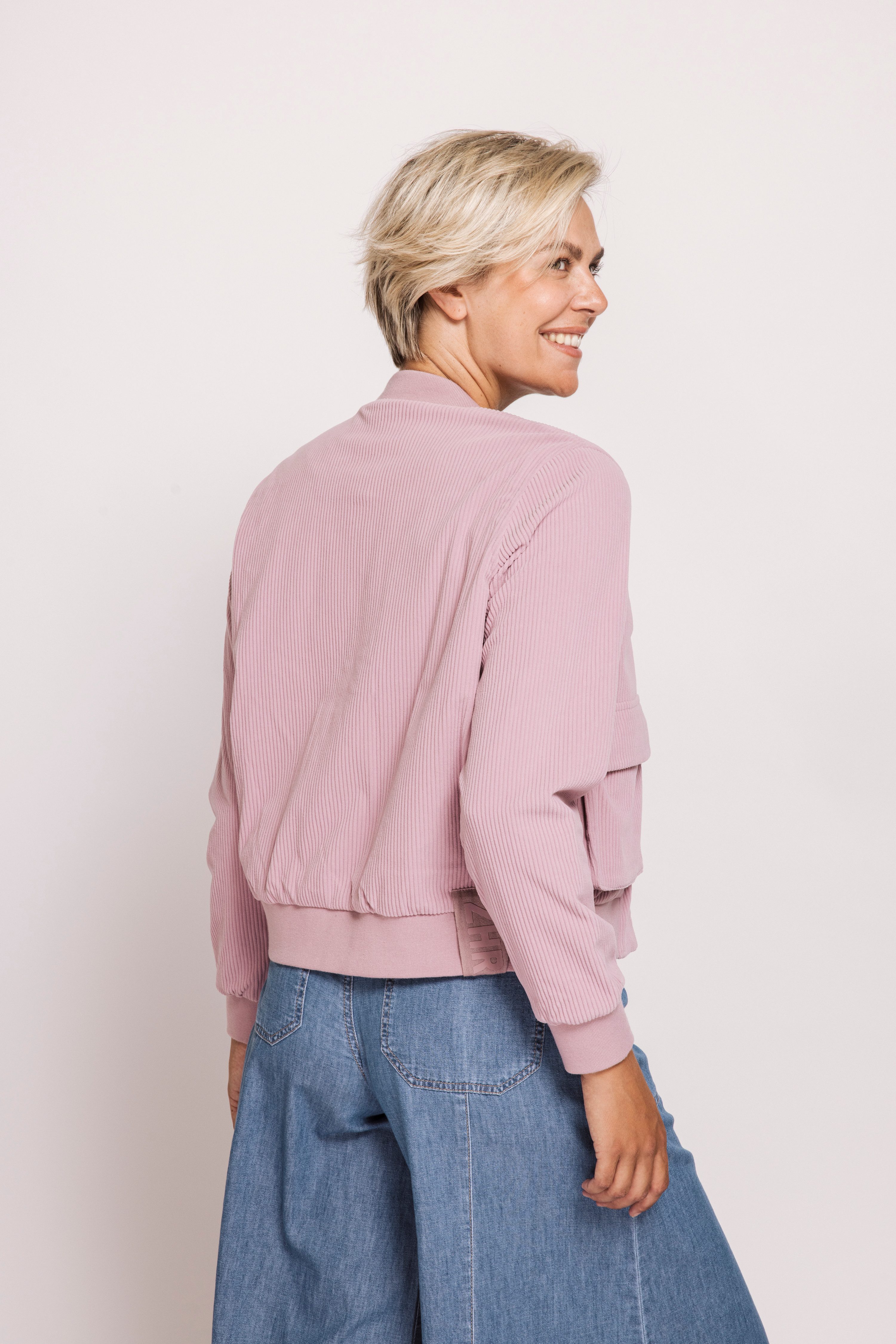 Zhrill Blouson ZHJULIE CORDUROY mit Cord und floralem Muster