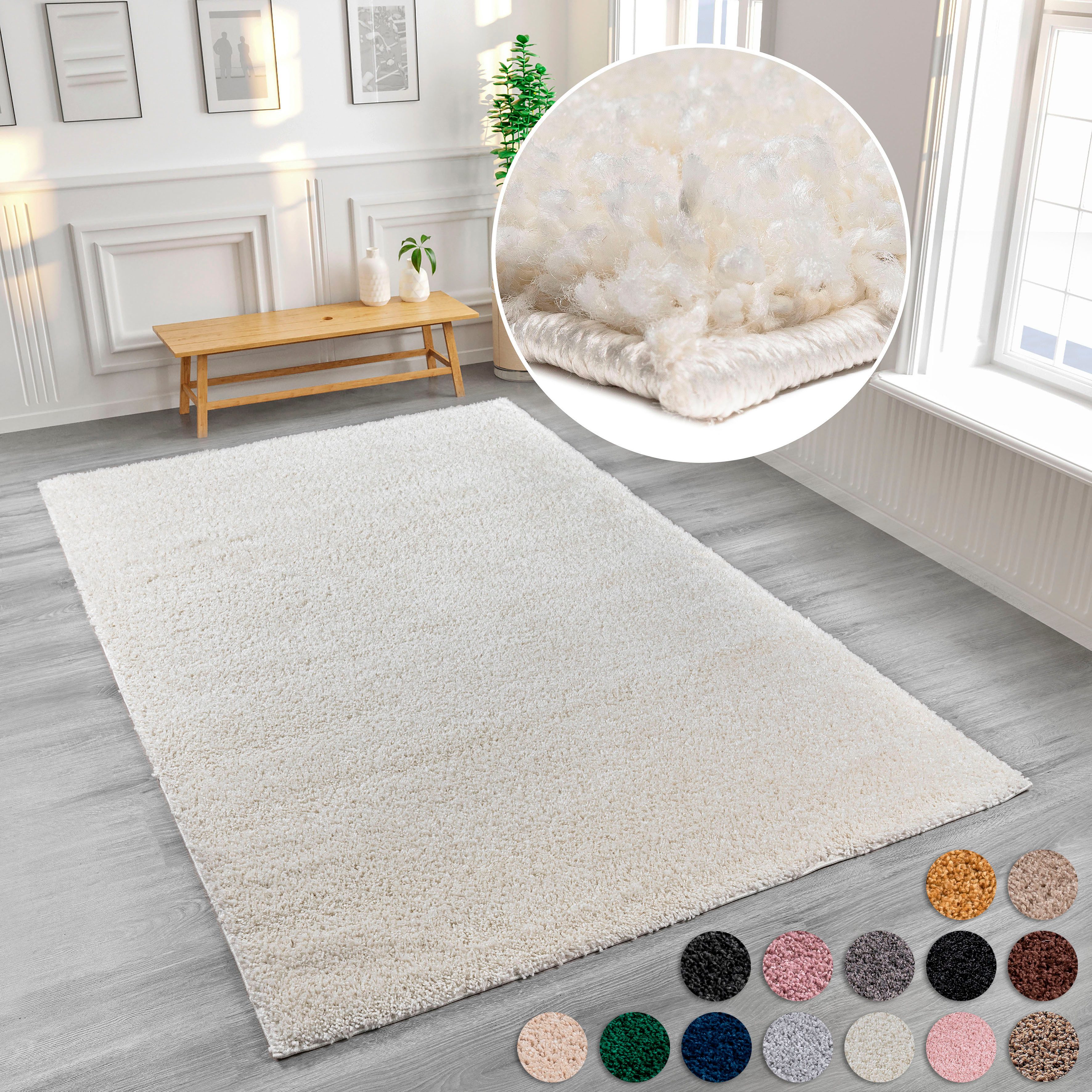 OTTO home Hochflor-Teppich Viva Shaggy, in Standard- und Premium-Qualität, günstig online kaufen