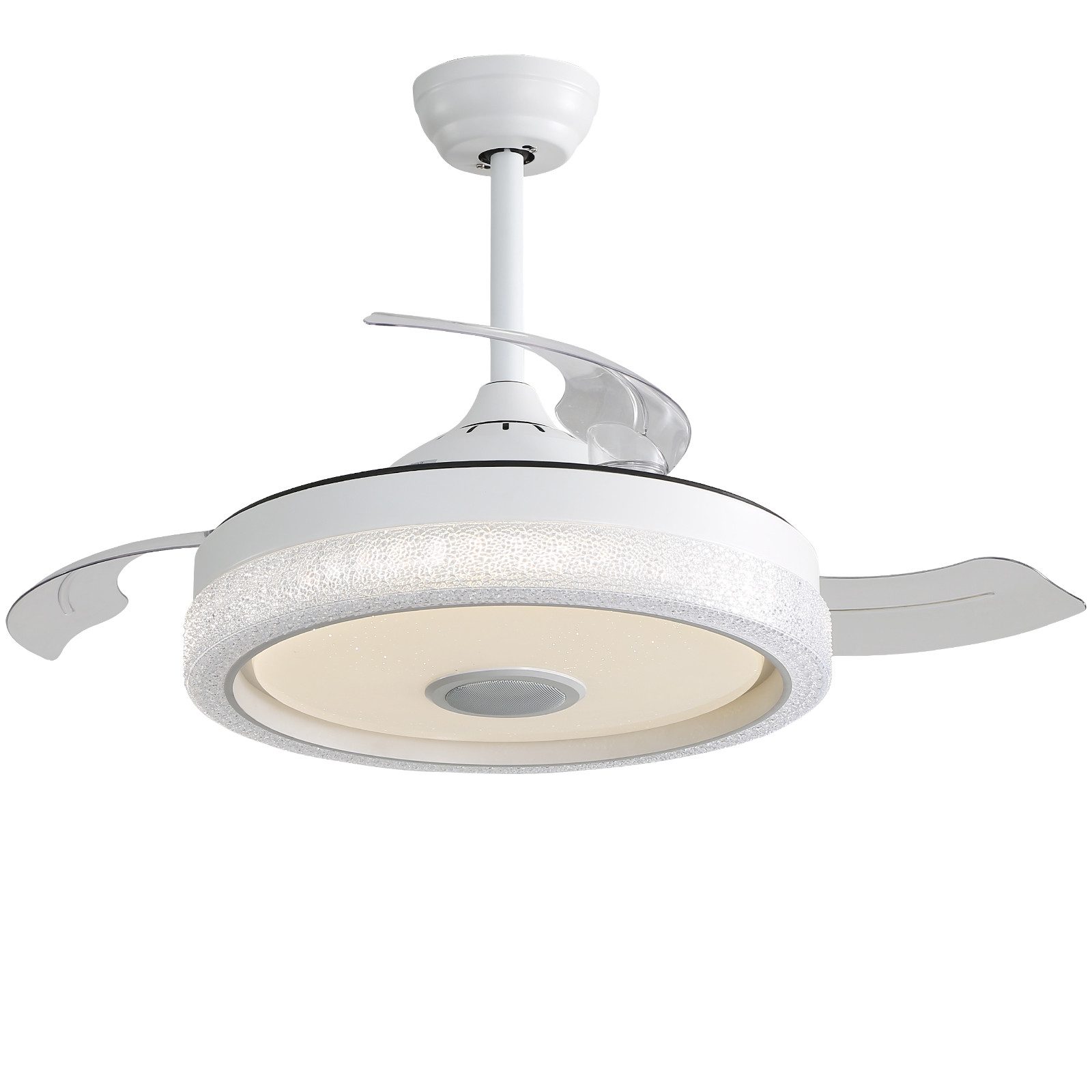 MIBODE Deckenventilator 42 Zoll Deckenventilator mit 32W LED, RGB, 3 ABS-Flügeln & DC-Motor
