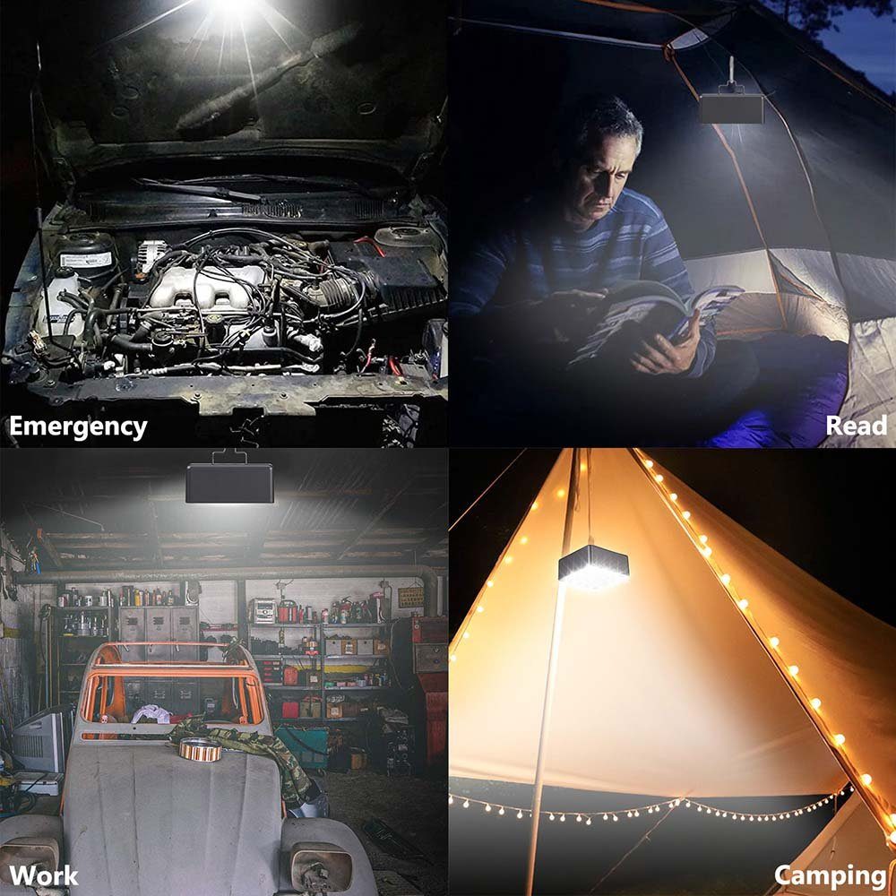 Warmweiß, Kaltweiß, LED Lichtmodi, Gelb für Haken Camping Rosnek mit Wandern wiederaufladbar, Notfall Auto, Laterne 3