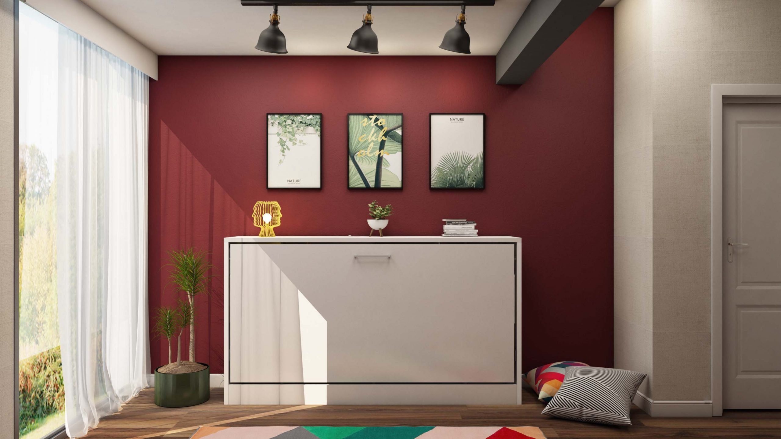 Multimo Schrankbett LIFE Wandbett / Schrankbett, 90x190 cm inkl. Lattenrost