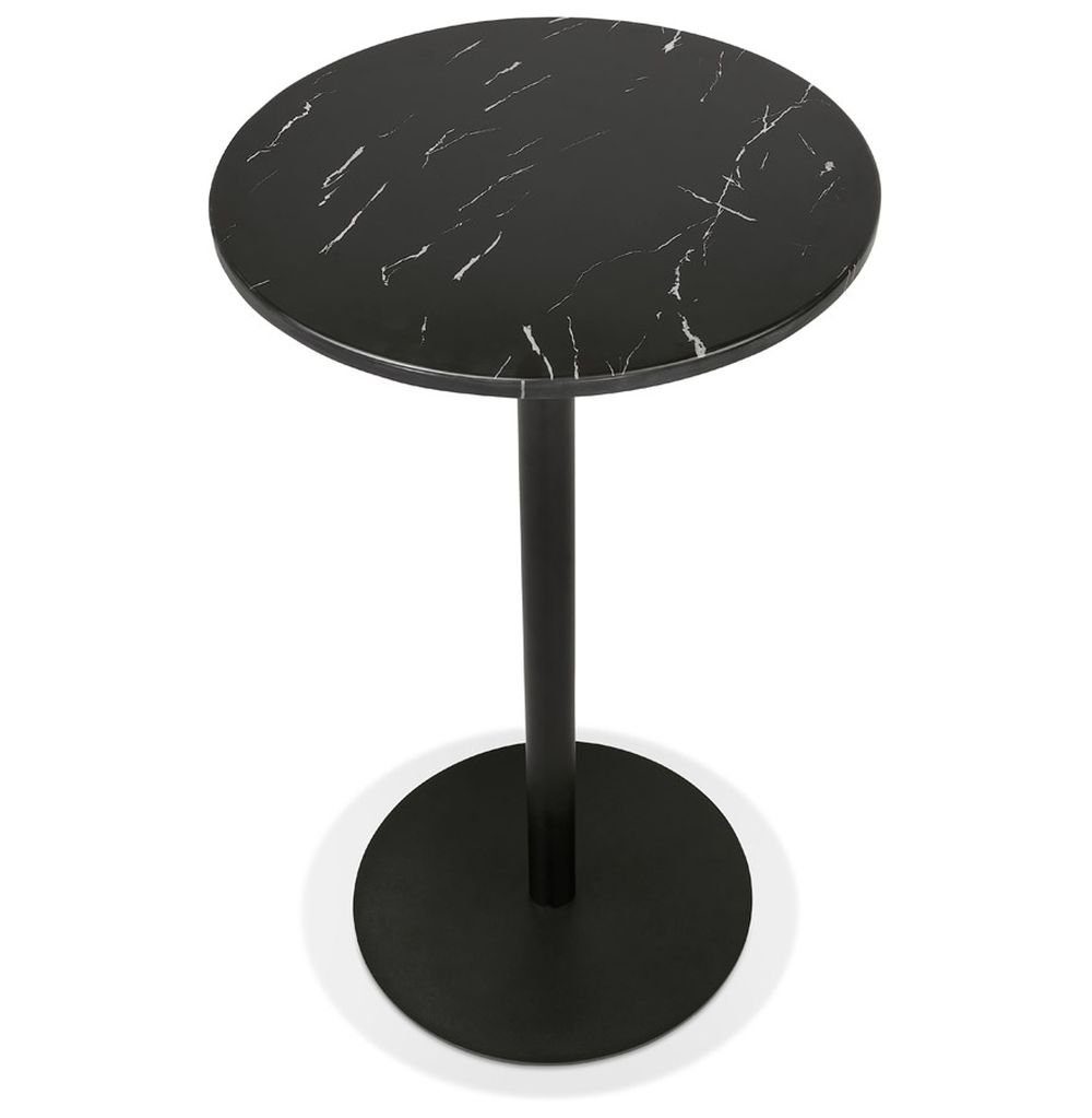 Stehtisch Bistrotisch Metal Schwarz KADIMA DESIGN ZAZOU Bartisch Hochtisch