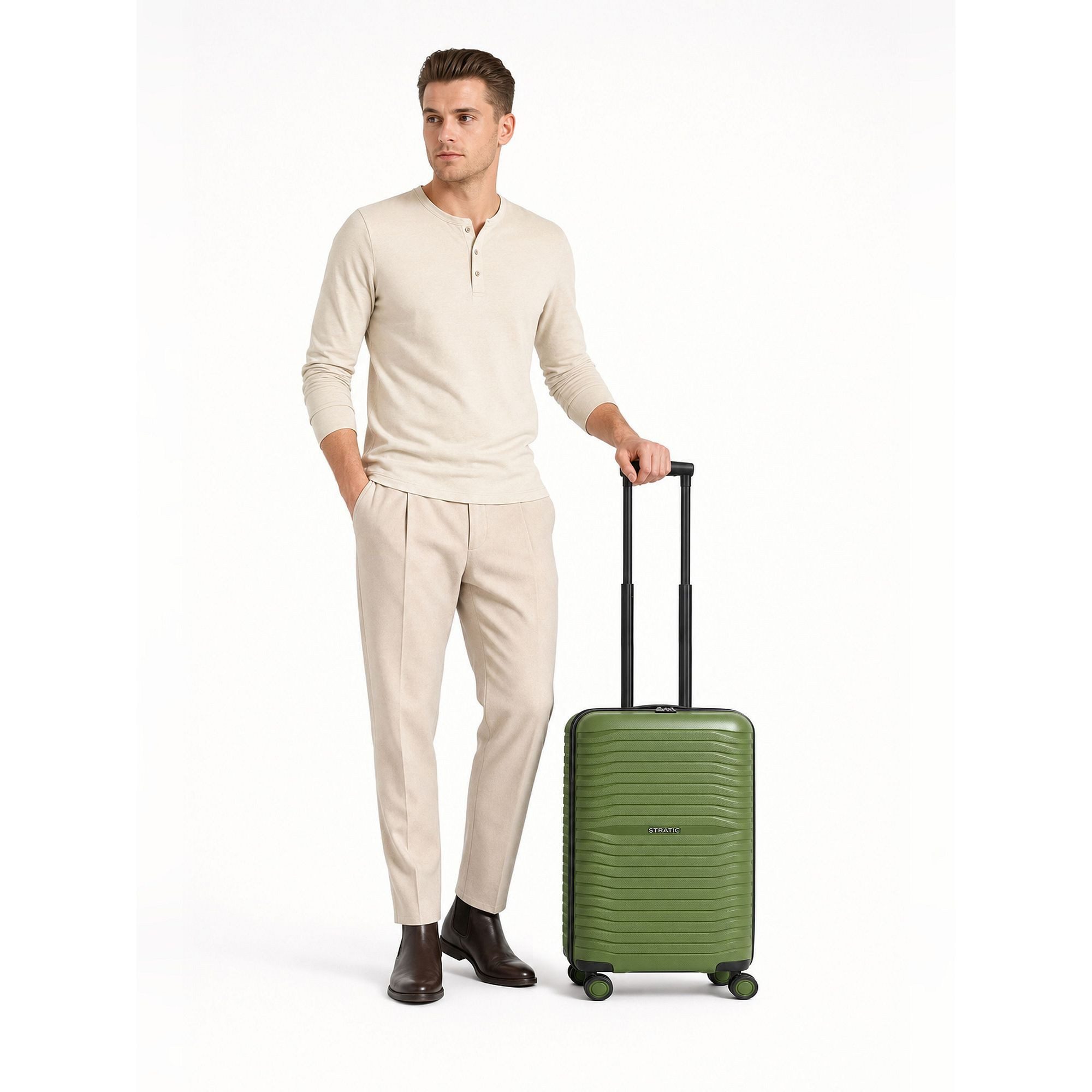 Stratic Handgepäck-Trolley Shine, 4 Rollen, Polypropylen