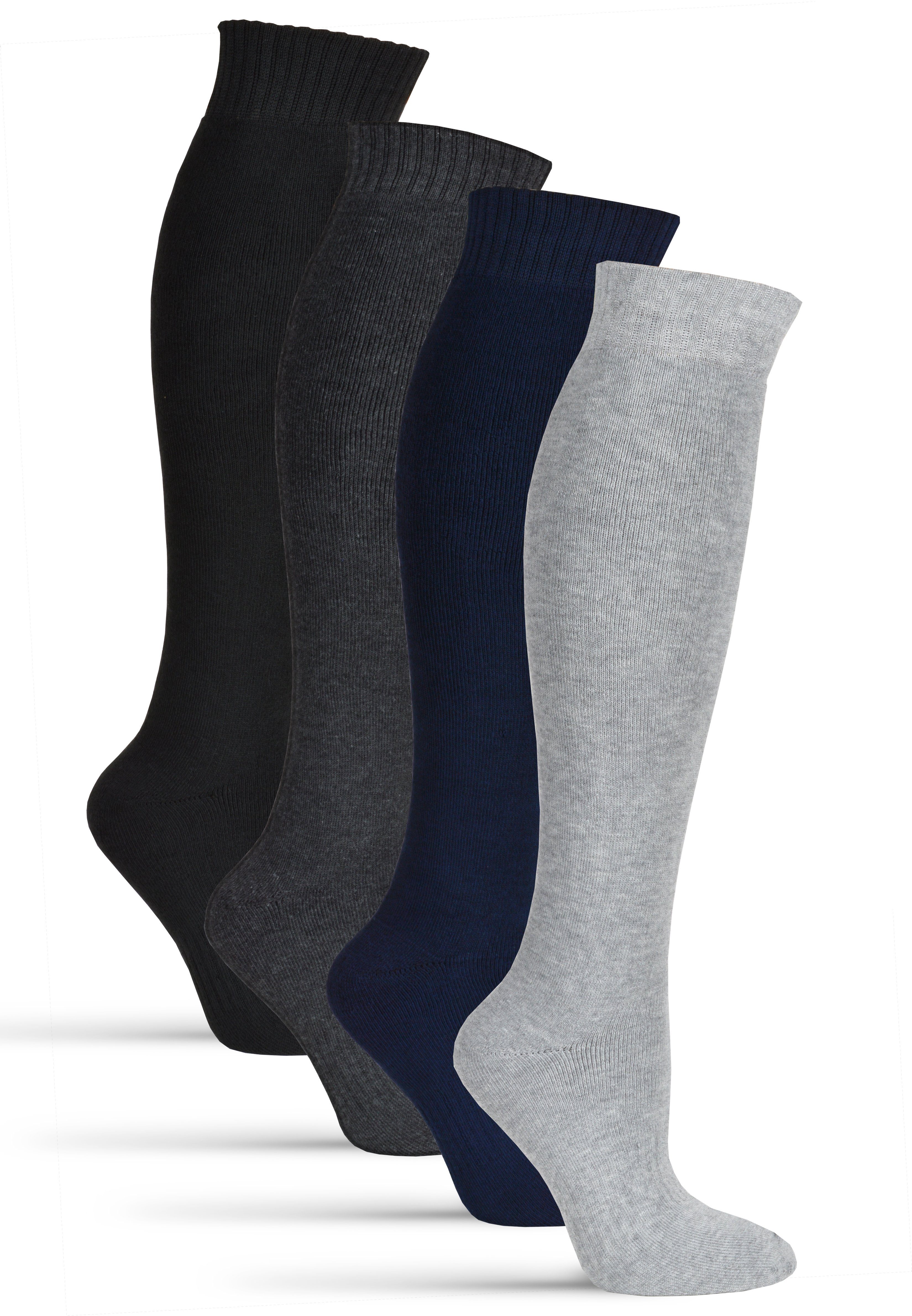 Frostfighter Kniestrümpfe Thermo (4-Paar) Vollfrottee Innenfutter, fusselfr günstig online kaufen