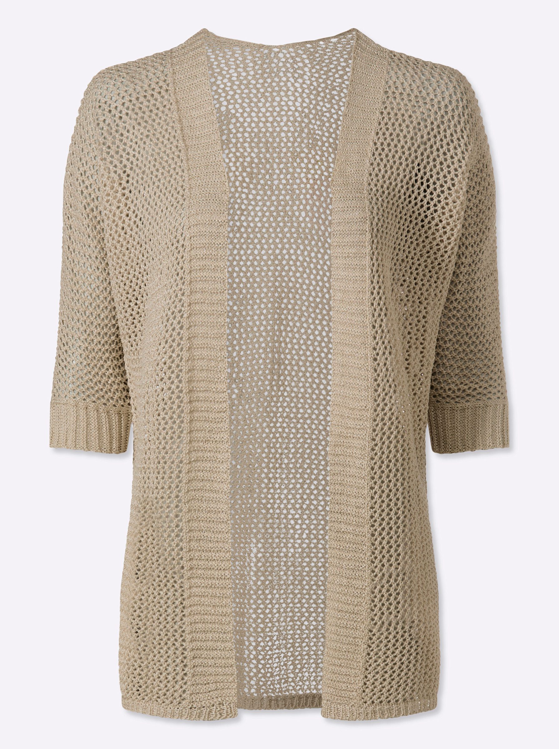 Strickjacke Strickjacke 3/4-Arm Ajour