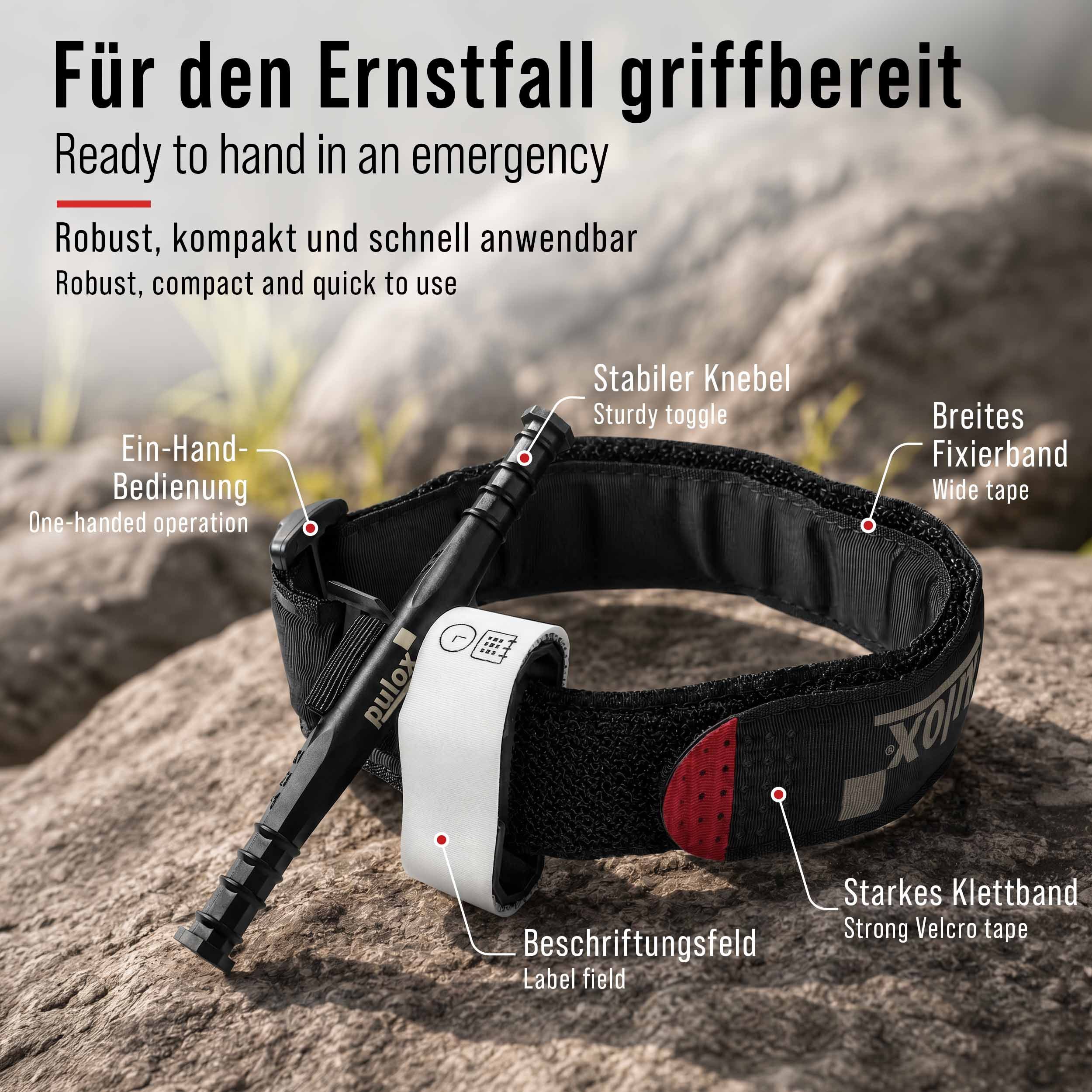 pulox Erste-Hilfe-Set Trauma Kit Bleeding Control – 6-teiliges Blutstillungsset
