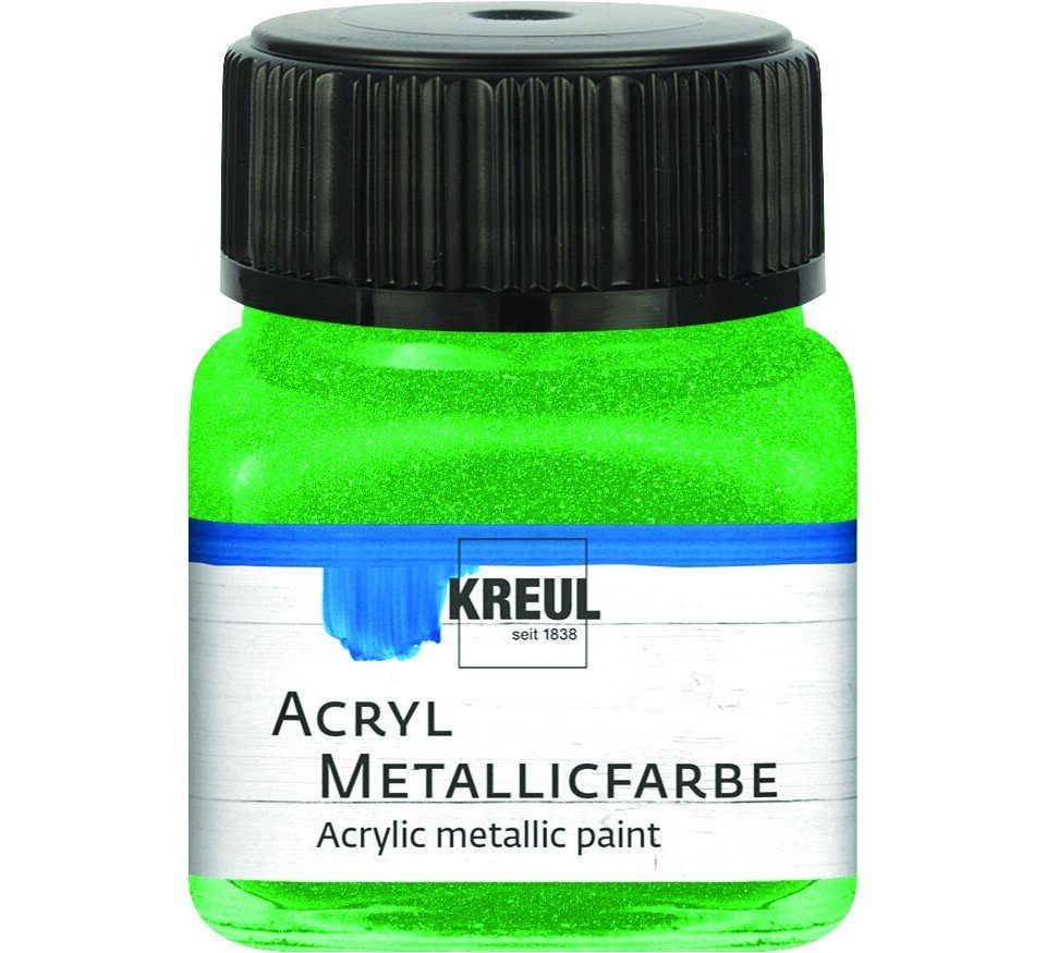 Kreul Acrylfarbe Kreul Acryl Metallicfarbe grün 20 ml