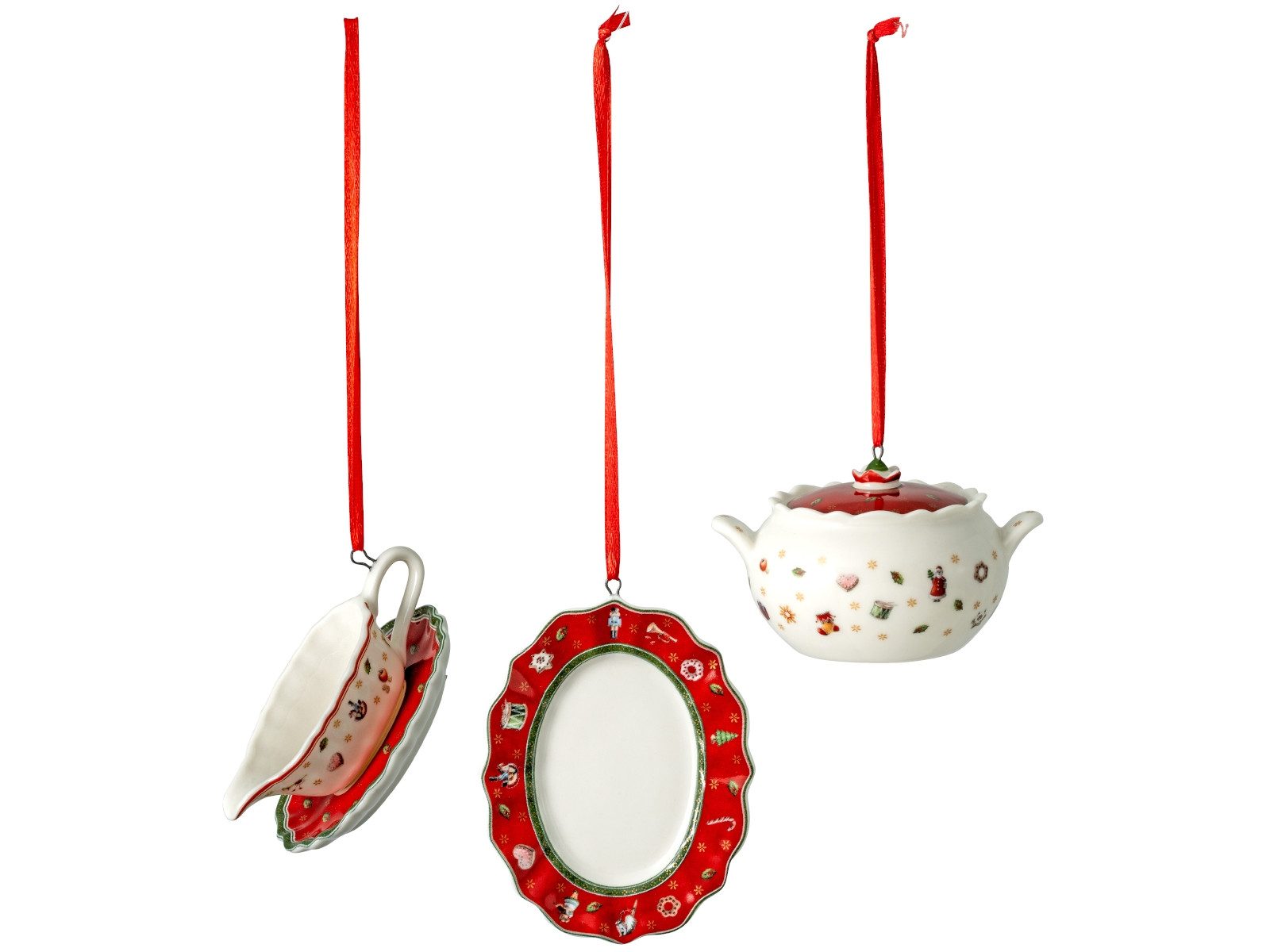 Villeroy & Boch Weihnachtsfigur Toy's Delight Ornamente Servierteile Set 3tlg.