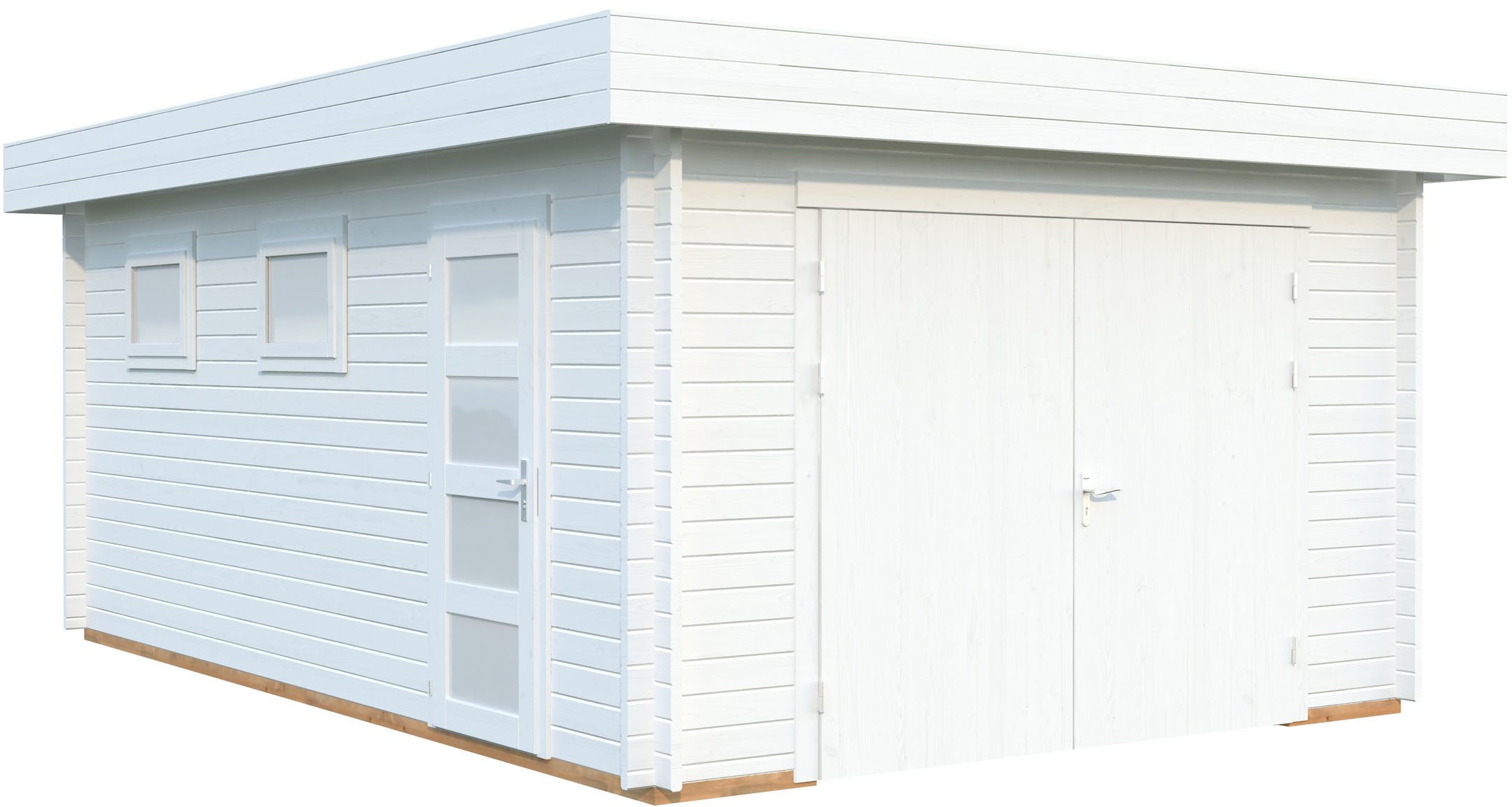 Palmako Garage Rasmus, mit Holztor, BxTxH: 420x598x253 cm