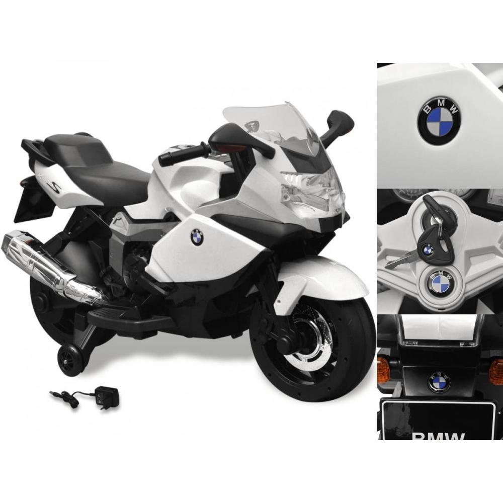 vidaXL Elektro-Kinderauto Kinderfahrzeug Motorrad Elektromotorrad BMW 283 Weiß 6V | Steckdosen