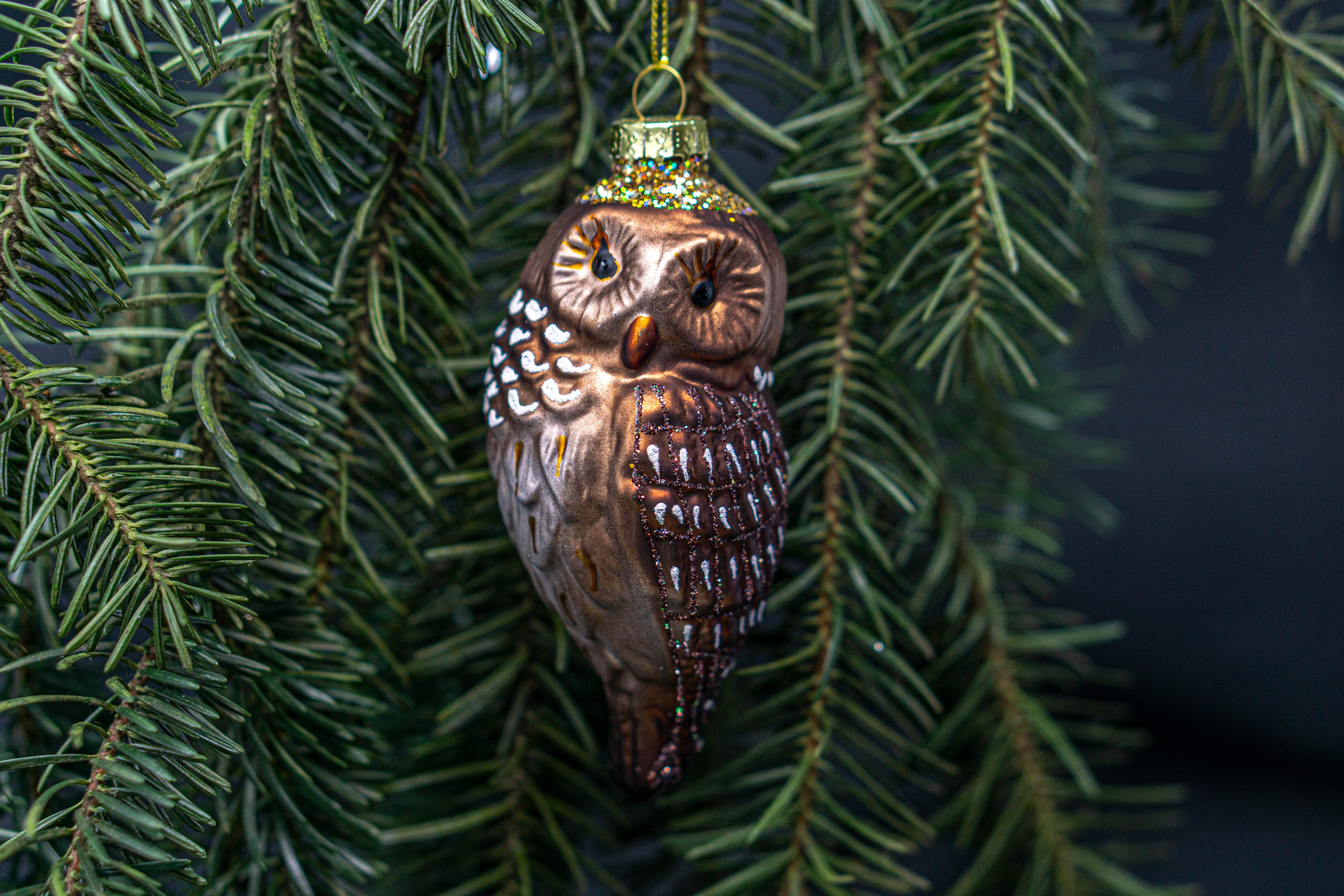 Nature Planet Weihnachtsbaumkugel Weihnachtskugel Eule