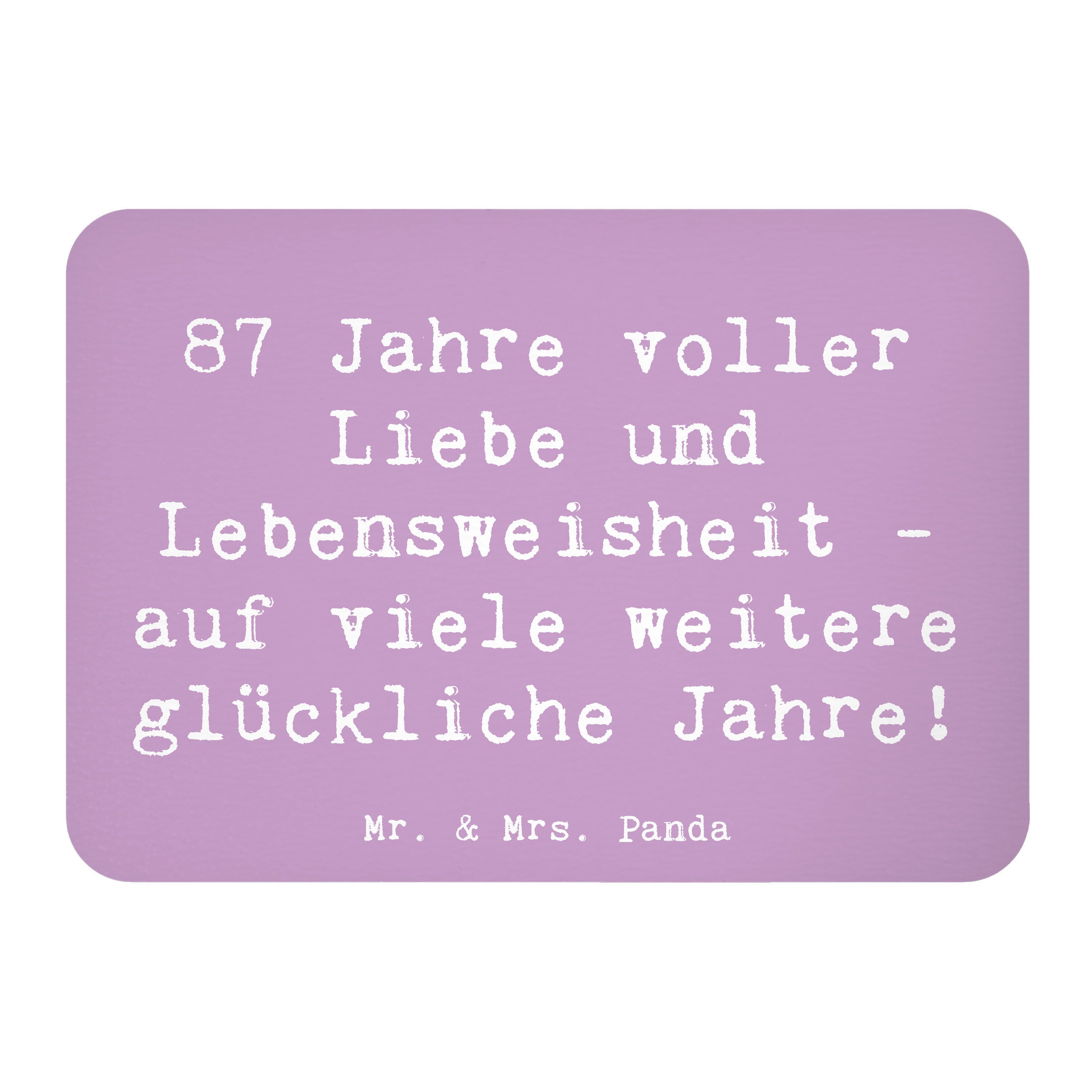 Magnet Spruch 87. Geburtstag Liebe - Lavendeltraum - Geschenk, Lebensweishei