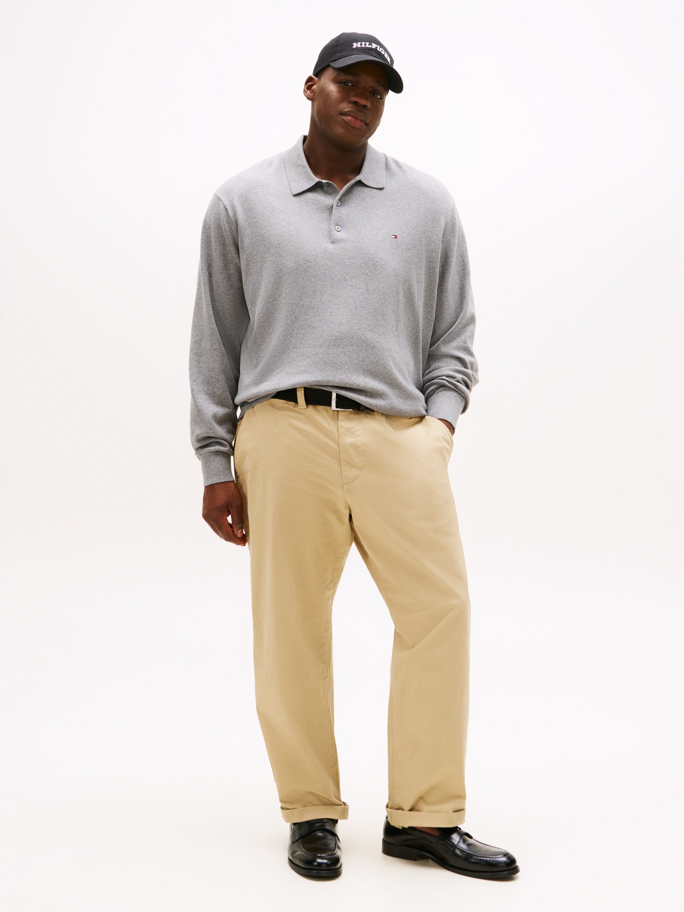 Tommy Hilfiger Big & Tall Polokragenpullover BT-PIMA ORG CTN CASH Große Größen, regular fit, Polokragen