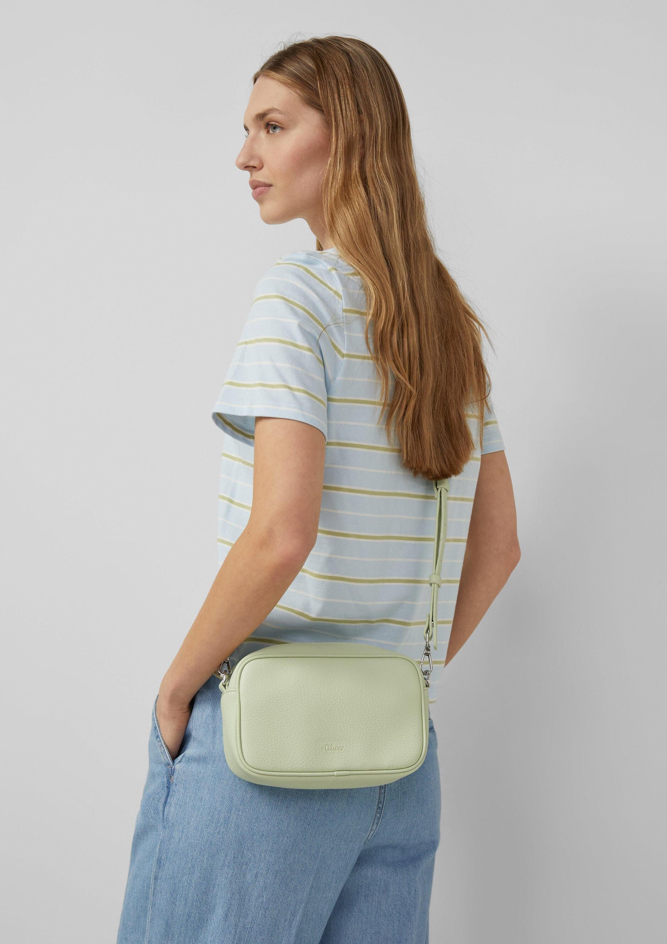 s.Oliver Umhängetasche Tasche, Camera-Bag in Leder-Optik mit abnehmbarem Schultergurt