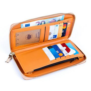 LK Trend & Style Geldbörse Lange Brieftasche aus Naturkork, Kork ist die Alternative zu Leder