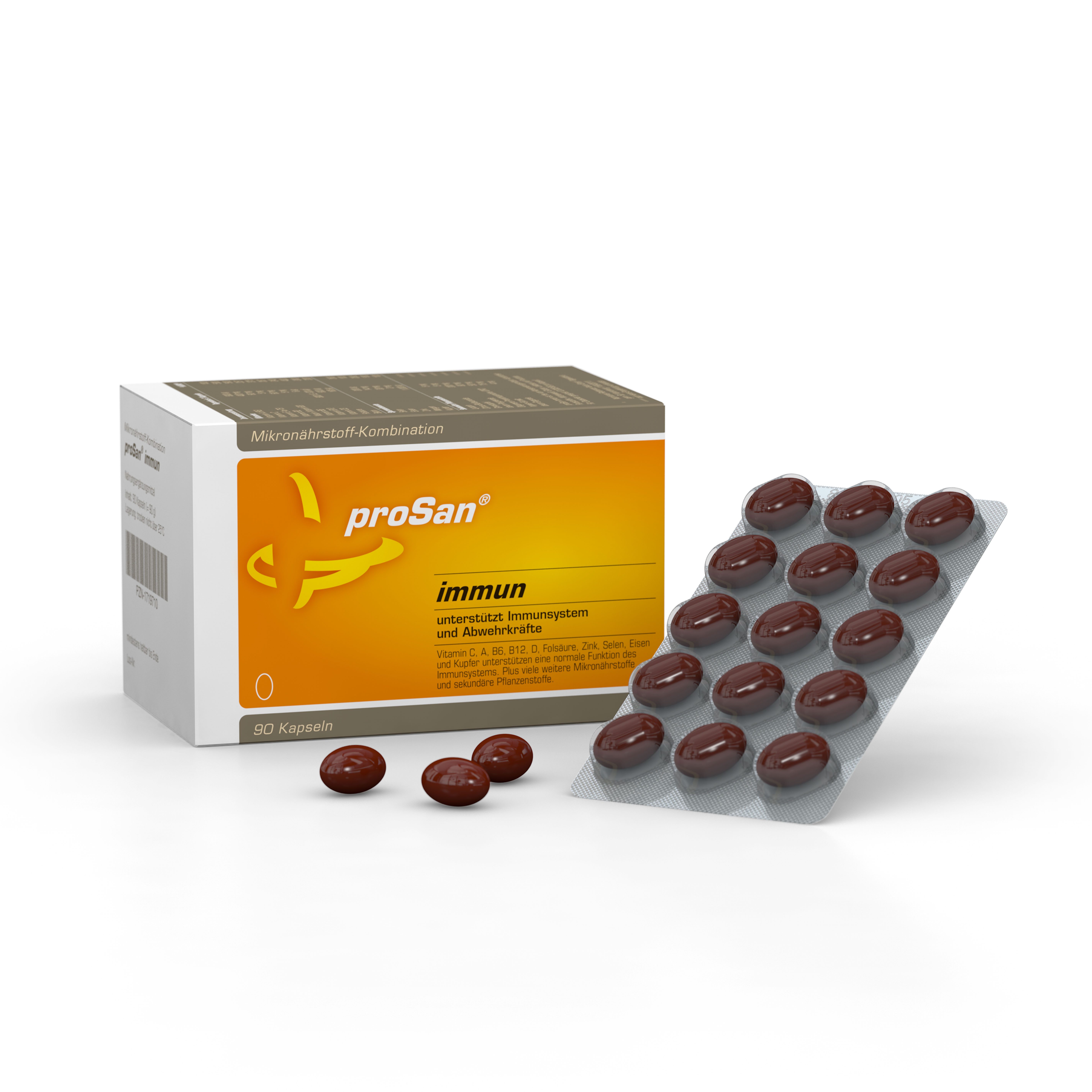 proSan proSan Immun Kapseln (90 Kapseln), Abwehrkräfte & Immunsystem, Kapseln, 90 St., 90 g