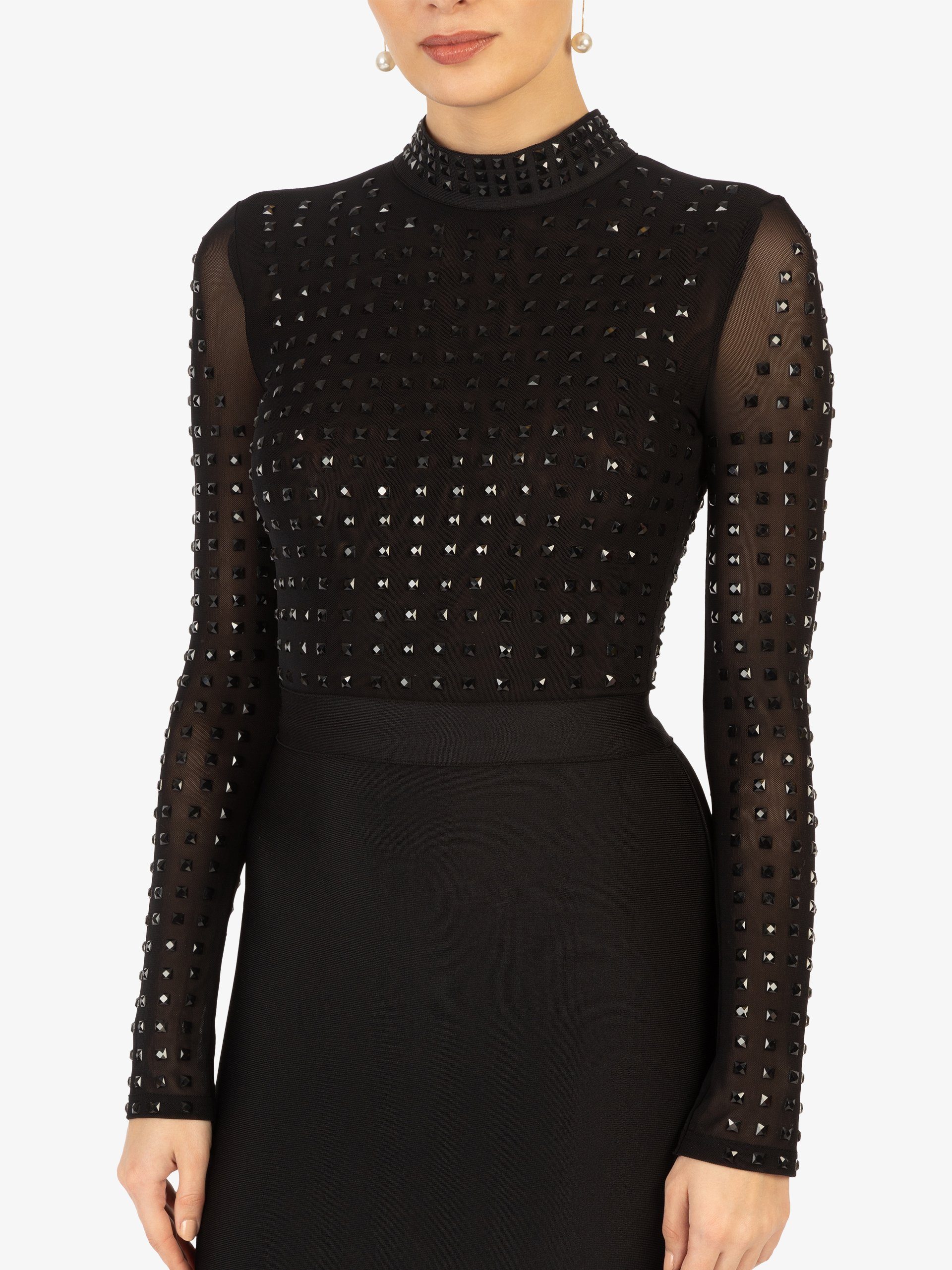Kraimod Abendkleid aus hochwertigem Material mit Rundhals