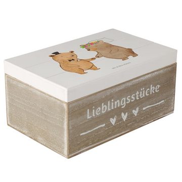 Mr. & Mrs. Panda Dekokiste Bären Heirat - Weiß - Geschenk, Erinnerungsbox, Ehegeschenke, Verlobu (1 St)