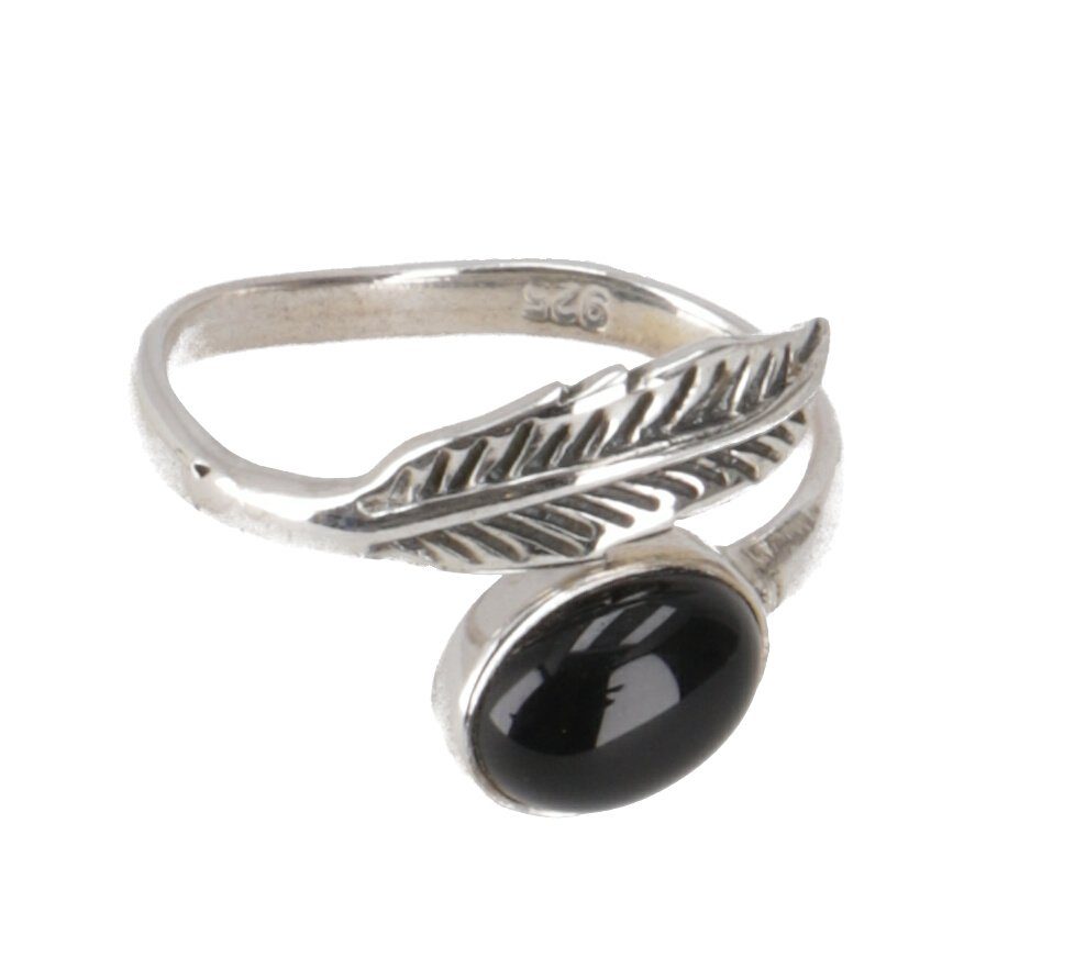 Silberring Filigraner Silberring mit Edelstein, indischer..