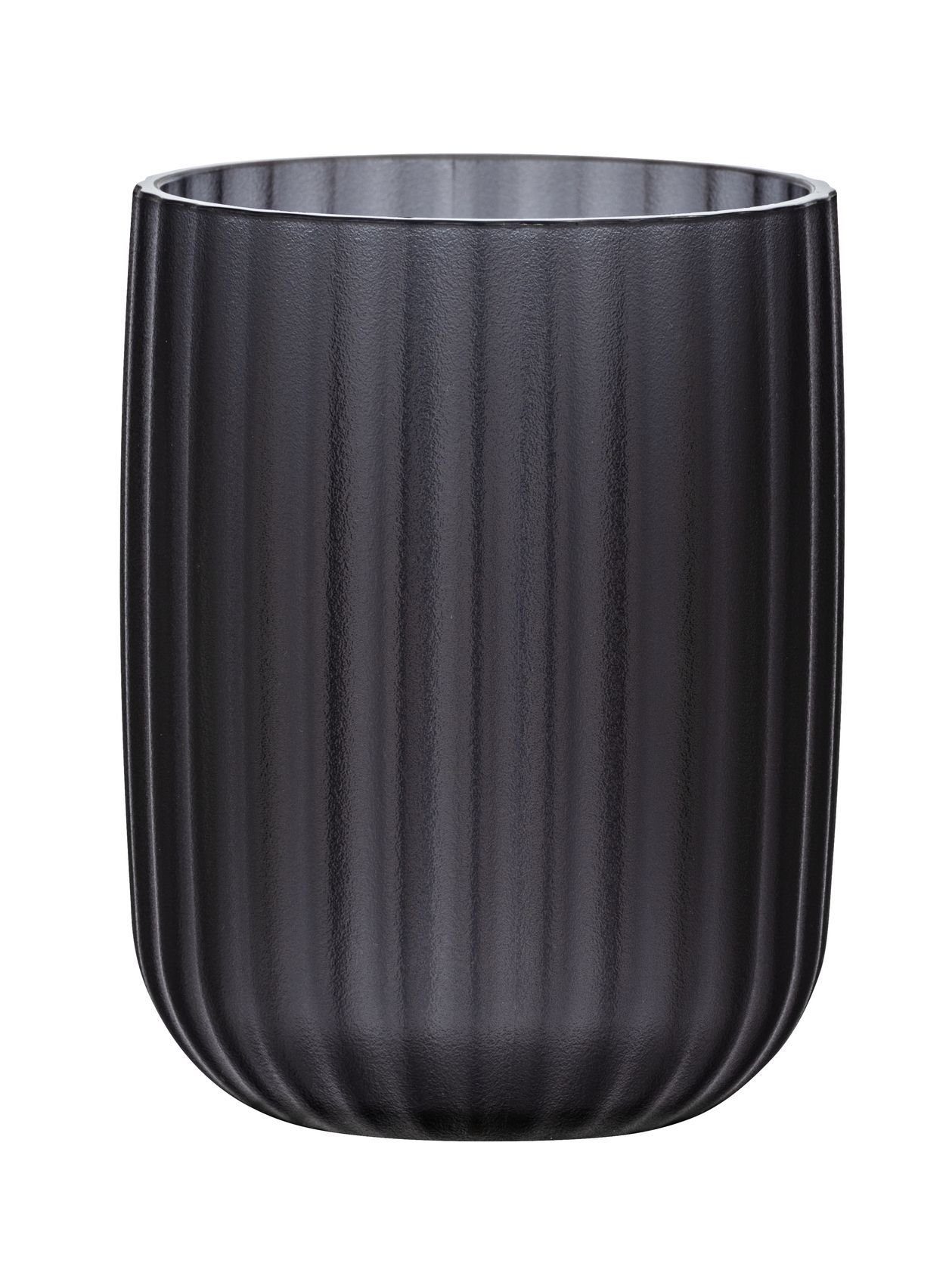 WENKO Zahnputzbecher WENKO Zahnputzbecher AGROPOLI BHT 7,50x10x7,50 cm grau – Bild 3 von 5