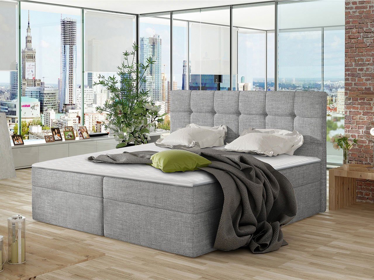 MIRJAN24 Boxspringbett Nele (Lattenrost, Kopfteil und günstig online kaufen