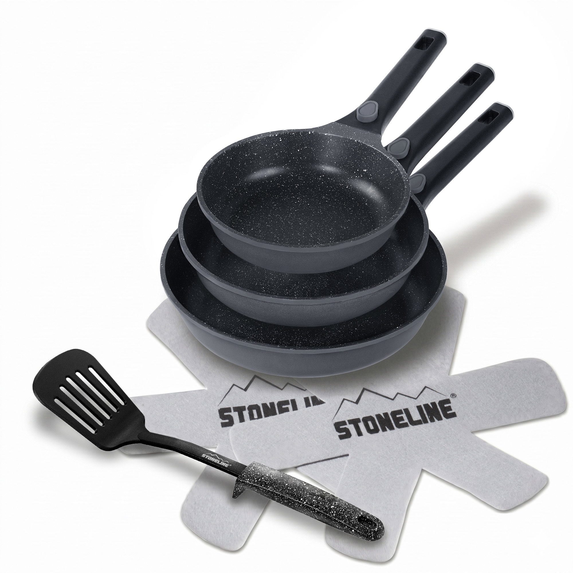 STONELINE Pfannen-Set, Aluminiumguss (3-tlg)