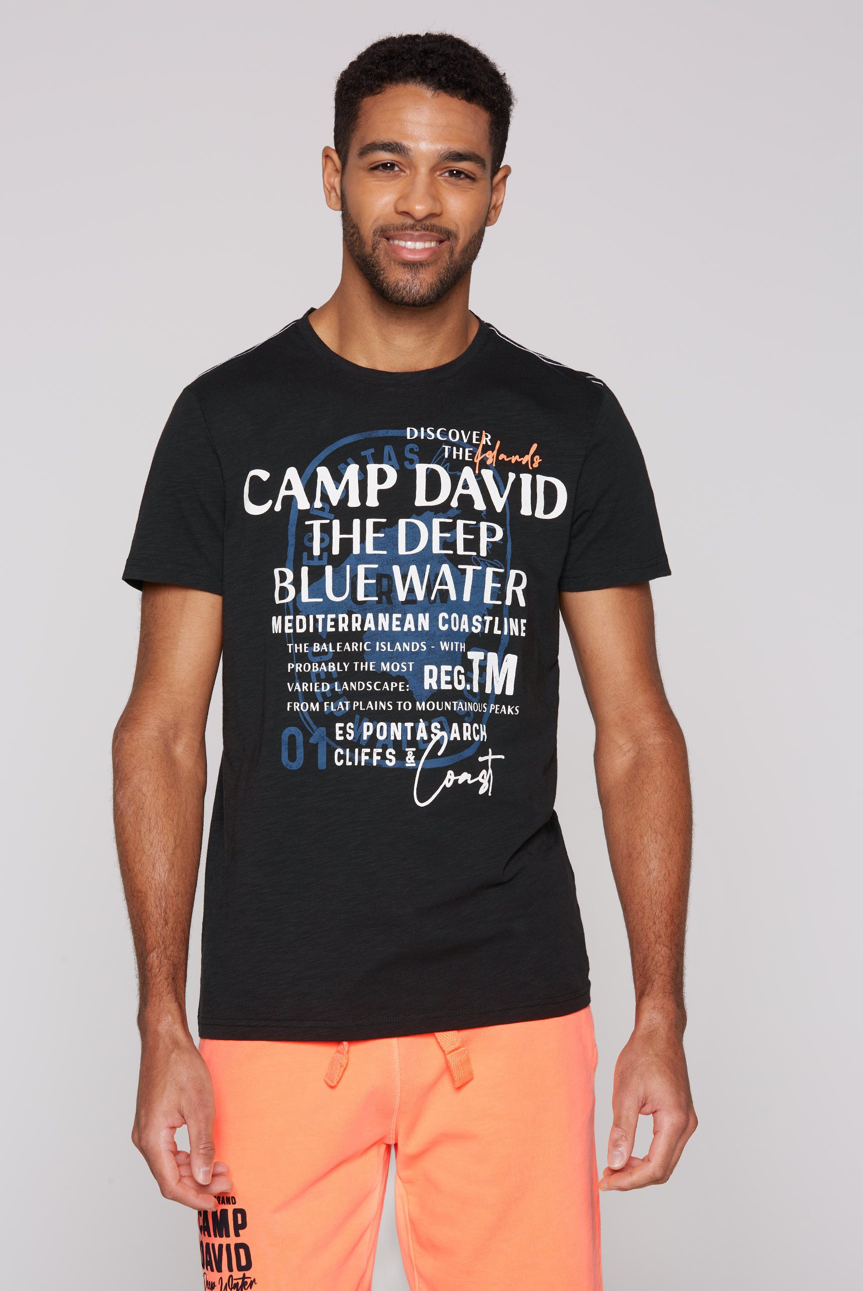 CAMP DAVID Rundhalsshirt aus Baumwolle günstig online kaufen