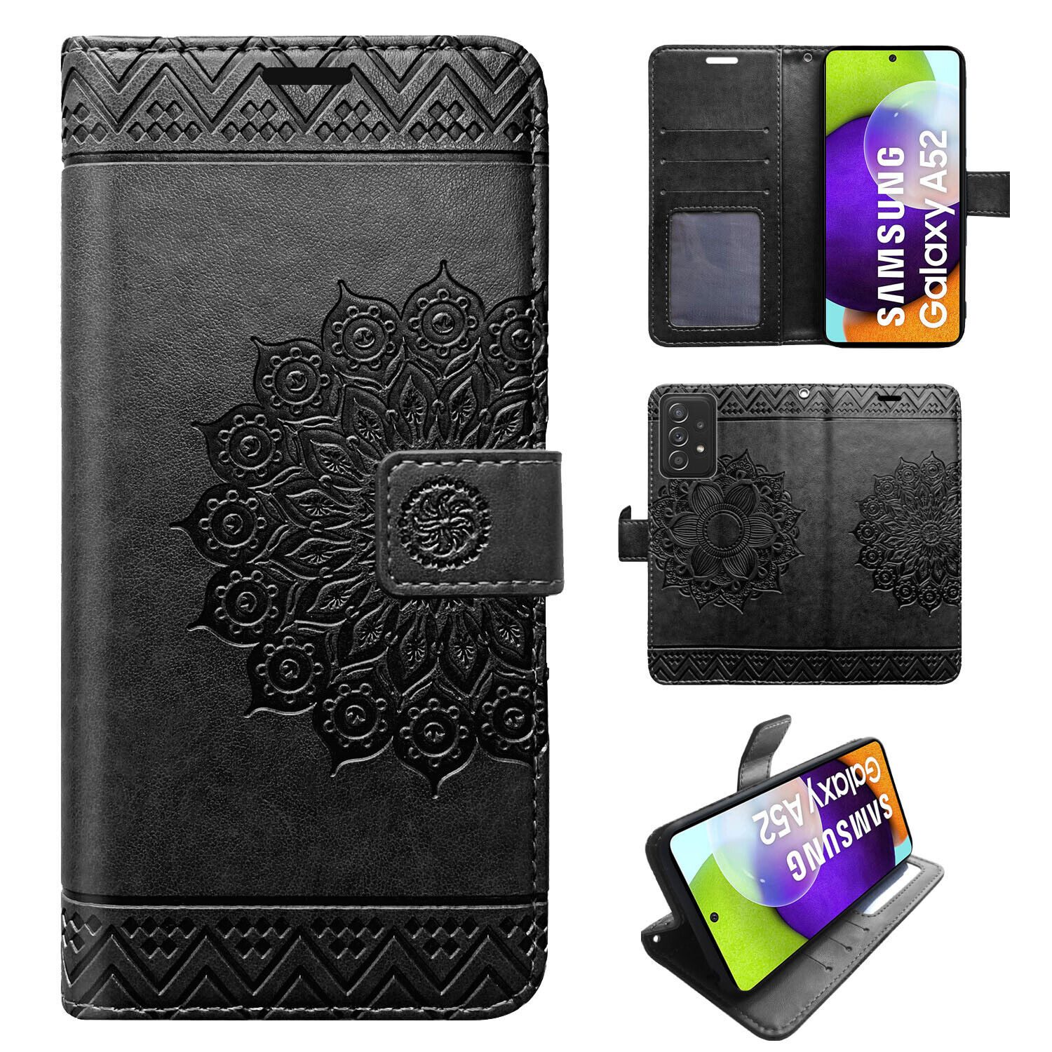 betterfon Handyhülle Handytasche für Samsung Galaxy A52 Klapphülle, Wallet Case mit Kartenfächern Magnetverschluss und weicher Innenhülle