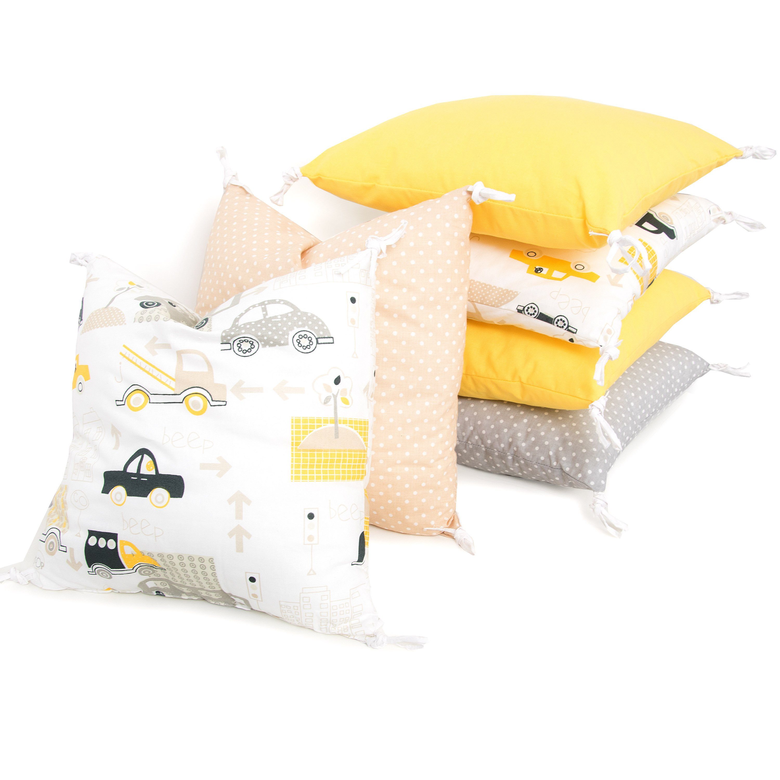 Amilian Bettnestchen 210 cm (6 Polster ca. 35 x 35 cm) Bettumrandung - Umra günstig online kaufen