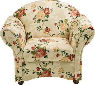 Max Winzer® Sessel, mit Holz-Kugelfüßen, Blumen