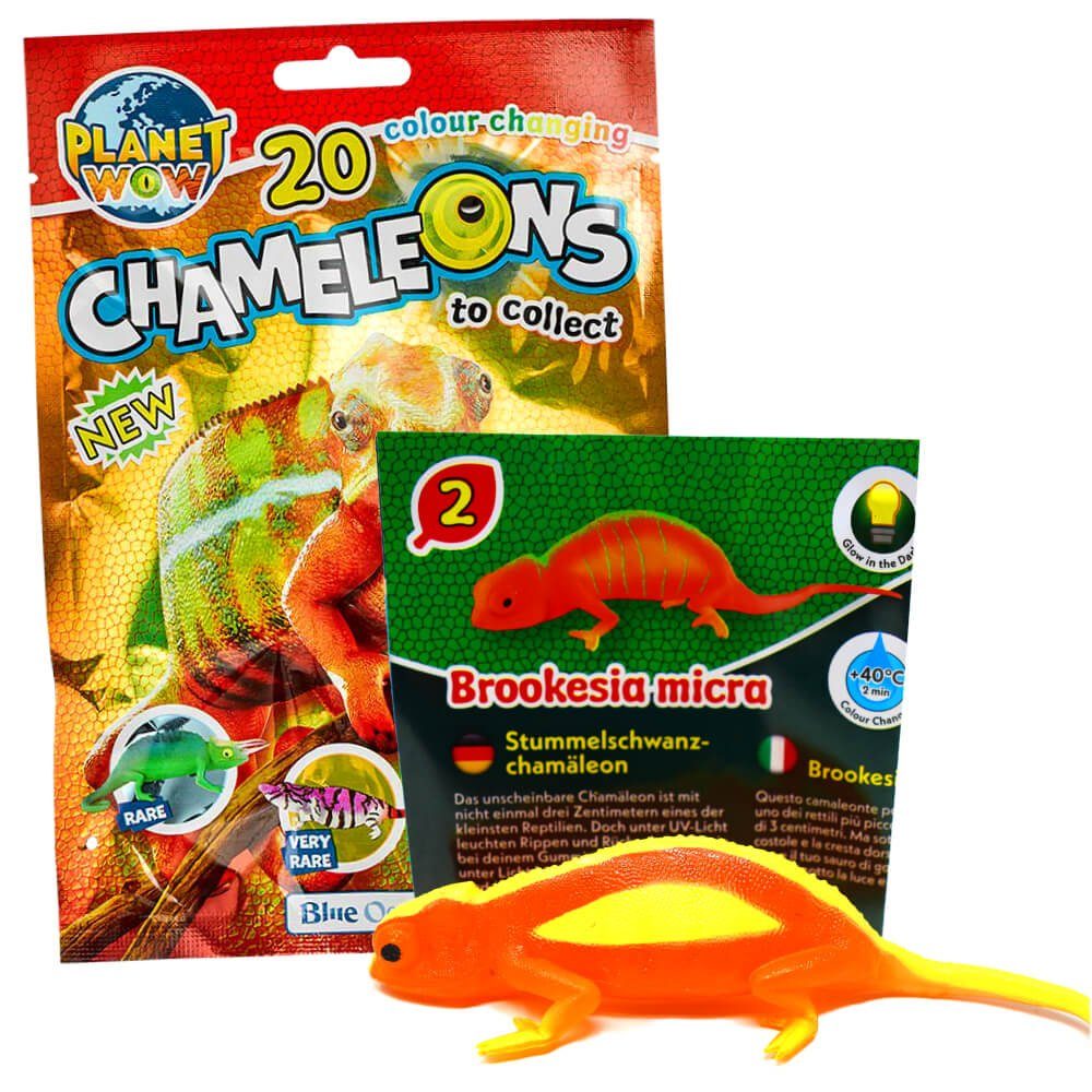 Blue Ocean Sammelfigur Blue Ocean Chamäleons Sammelfiguren 2024 - Planet Wow - Selten - Figur (Set), Chamäleons - Figur 2. Stummelschwanz Chamäleon (Leuchtet im Dunkeln)