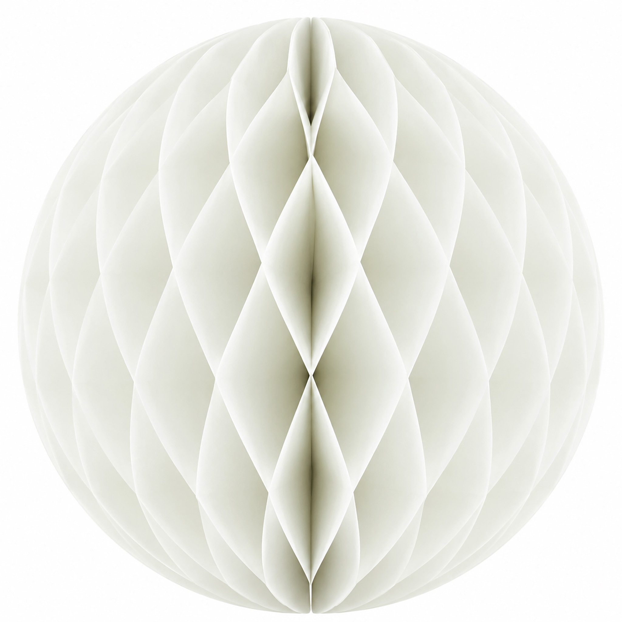 Creativery Wabenball, Wabenball 20cm Papier 1 Stück Weiß
