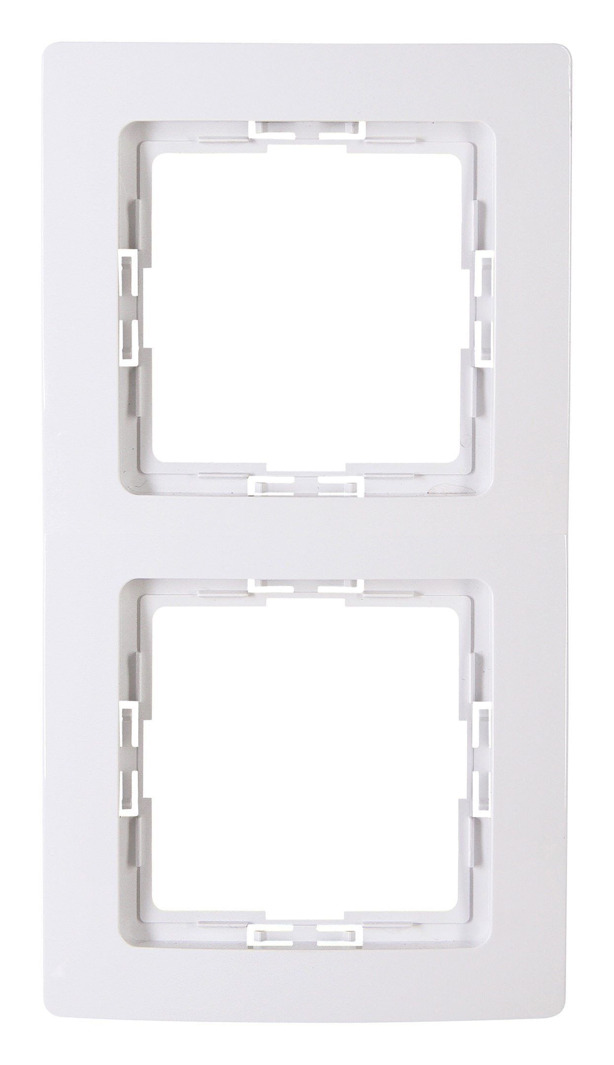 Kopp Abdeckrahmen, Paris 2-fach Arktis Weiß für senkrechte / waagerechte Installation