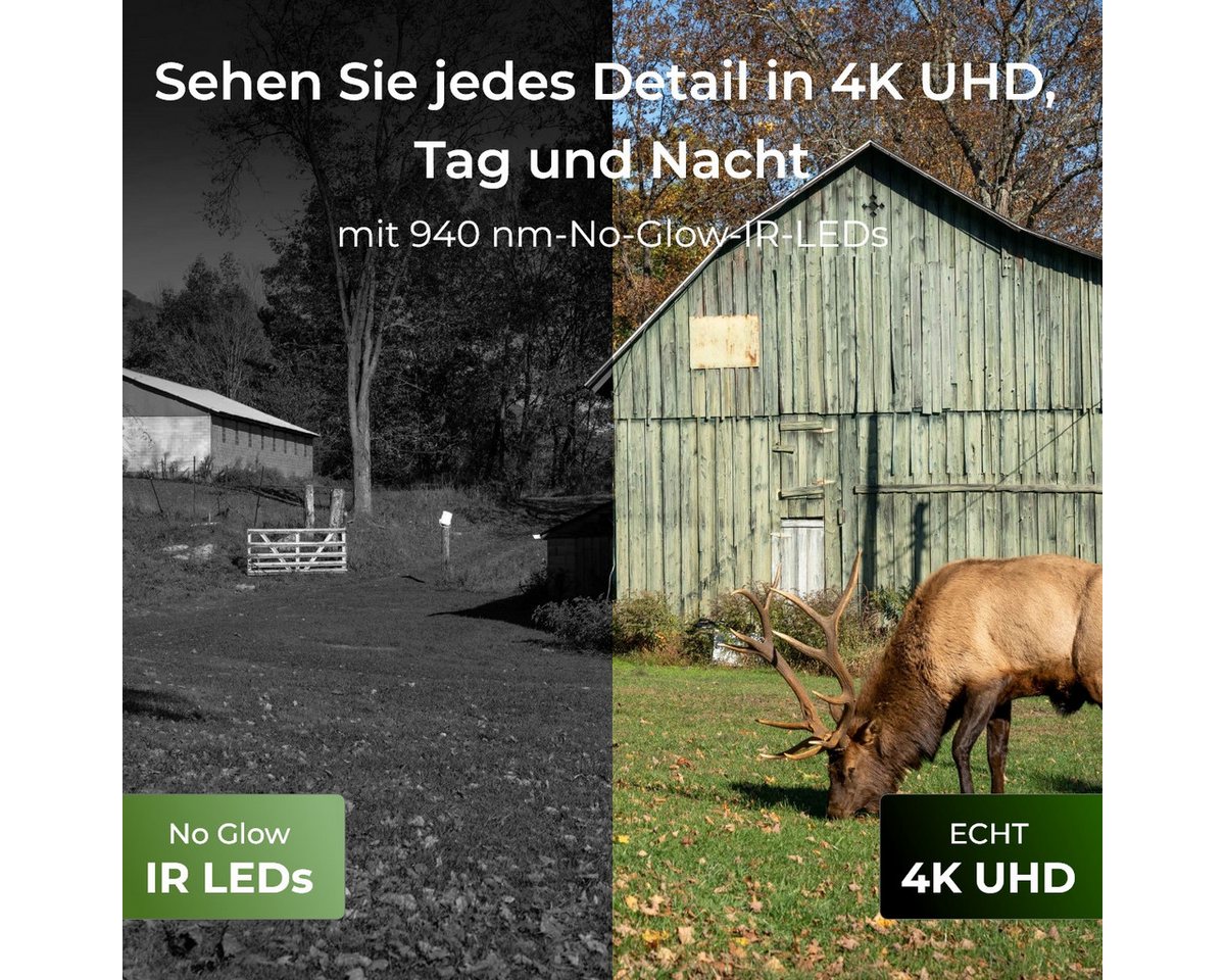 Thumbnail - Reolink Wildkamera Go Ranger PT 4K 8MP (Außenbereich, 1-tlg., 4G,Tiererkennung,No-Glow,Bewegungsmelder, 355°/90° Schwenk...