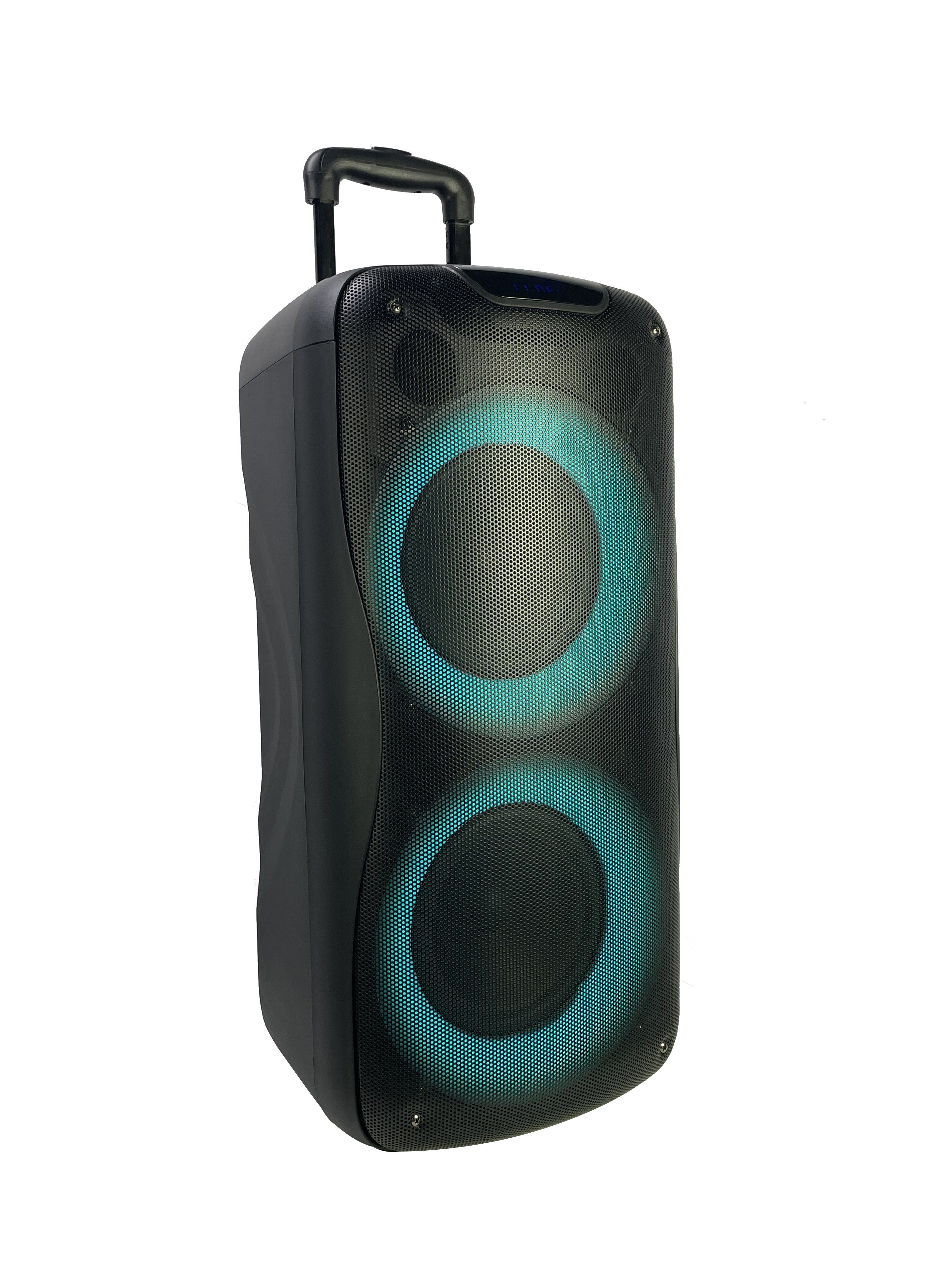 JTC LSPY829 Party-Lautsprecher (100 Lichtkreise, Bass) hochauflösender 2 LED W, Klang, Bluetooth, Mega