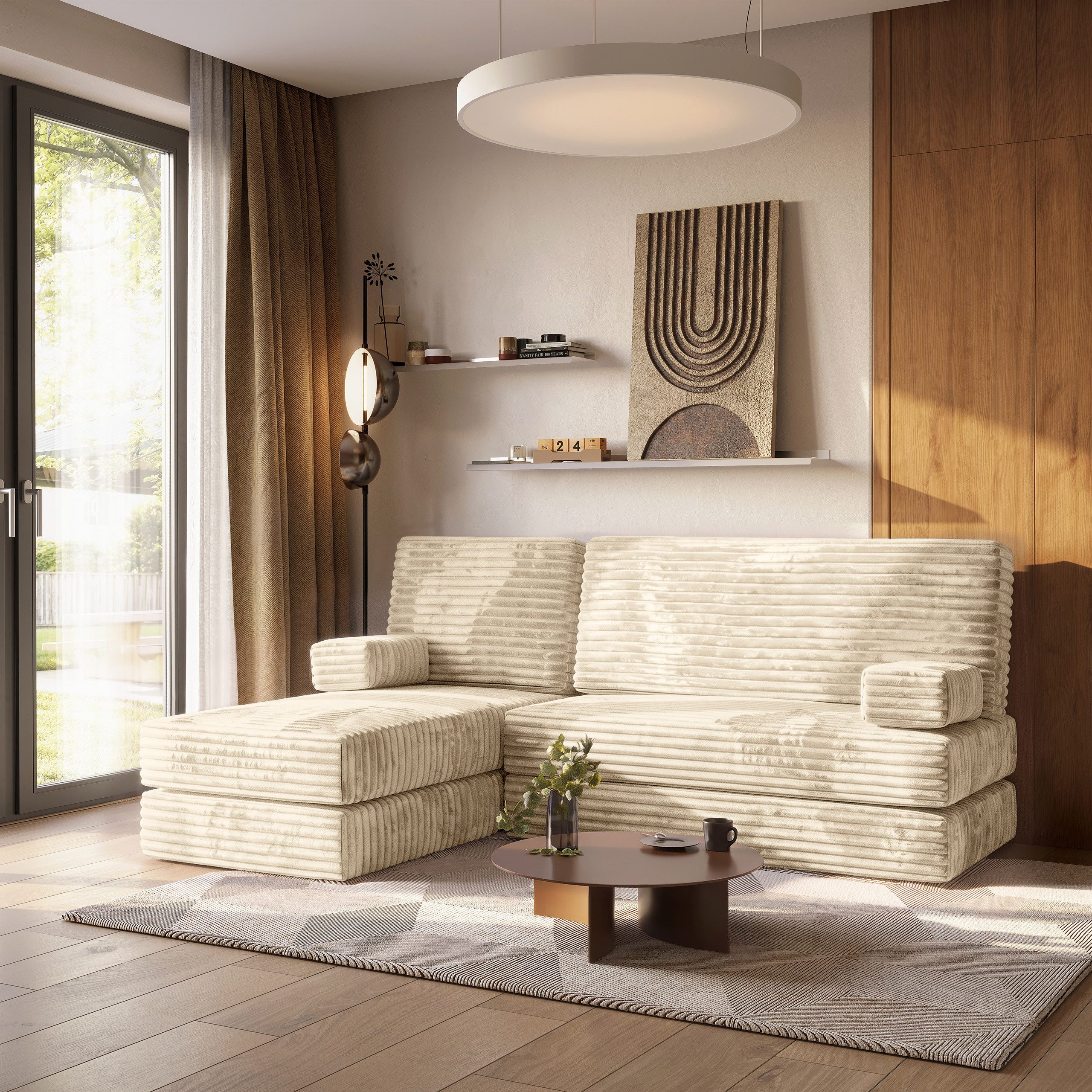 Masseno Ecksofa NOTIA modulares Boneless Sofa mit Schlaffunktion