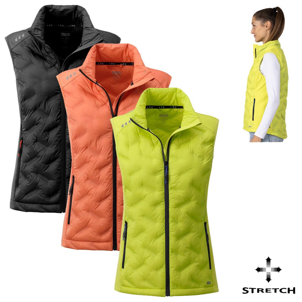 Linea Primero Trekkingjacke LPO - funktionelle Damen Stretch Hybrid Weste Yolanda - synth. Daune