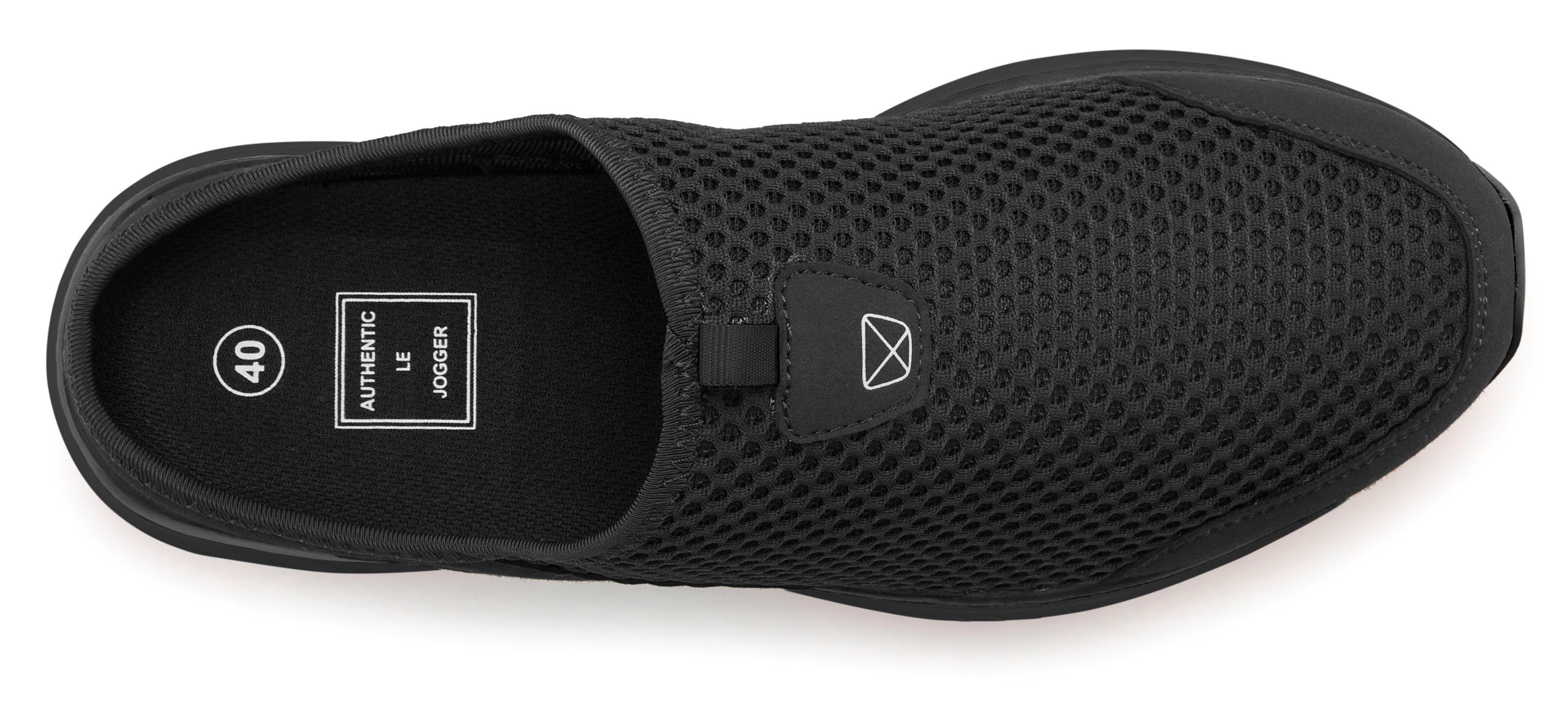 AUTHENTIC LE JOGGER Sabot Clog, Pantolette, Schlappen aus hochwertigem Textil Unisex