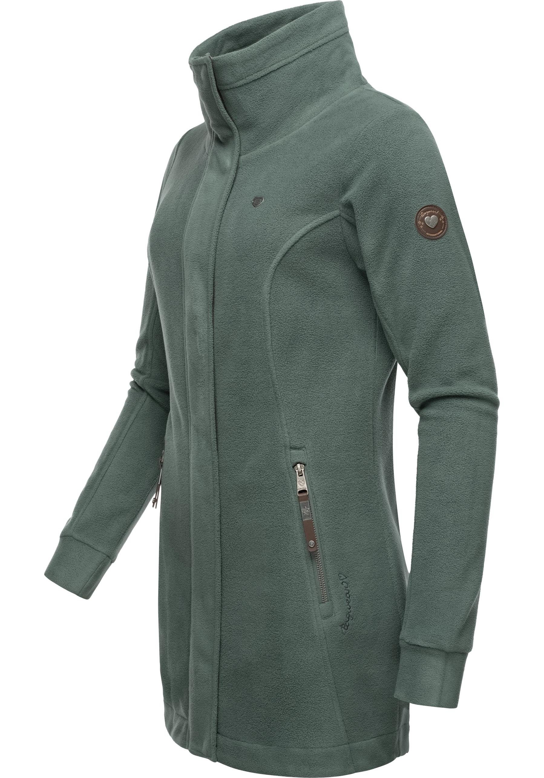 Ragwear Parka Letrice Fleece Sportliche Zip-Fleecejacke mit hohem Kragen günstig online kaufen