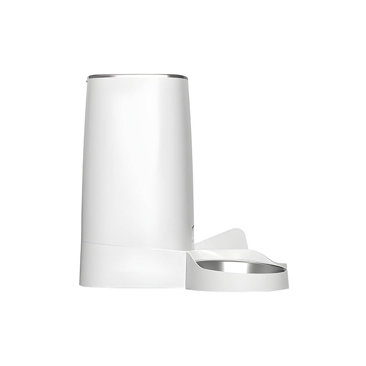 ROJECO Futterspender Rojeco 4L Futterautomat Knopfversion mit Doppelnapf