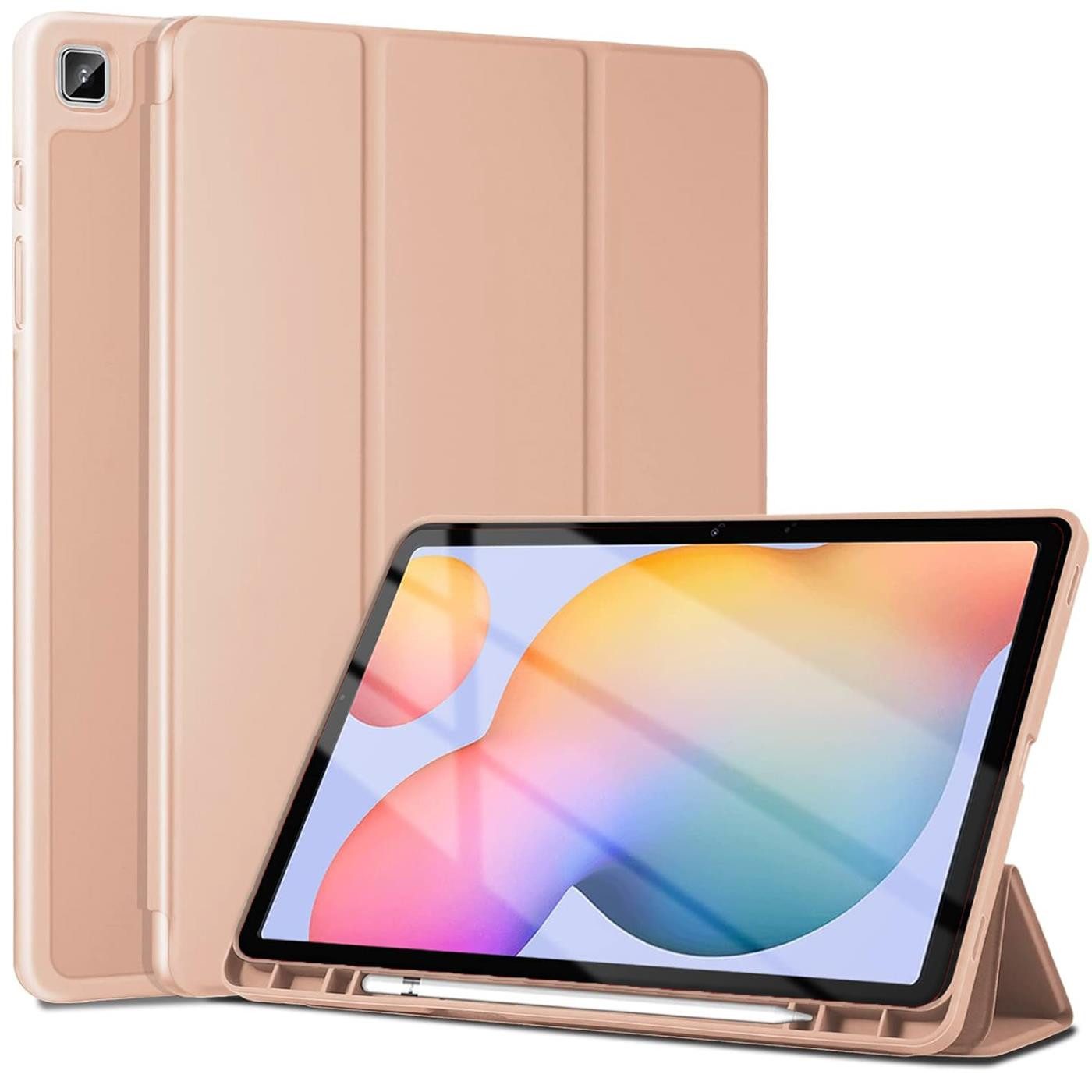 CoolGadget Tablet-Hülle Smart Cover für Samsung Galaxy Tab S7 FE, Schutz Tasche aufstellbar mit Stift Halter für Galaxy Tab S7 FE