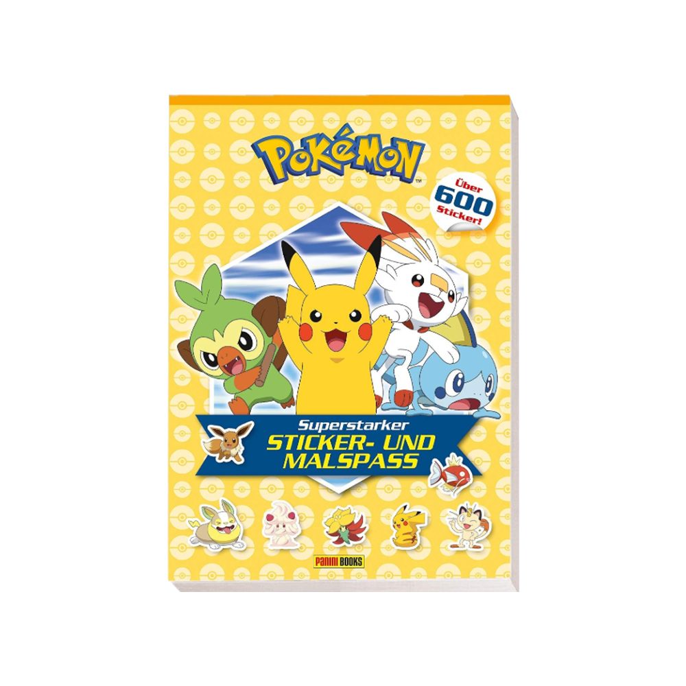 PANINI VERLAG Stickerbuch Pokémon Superstarker Sticker- und Malspaß über 600 Sticker