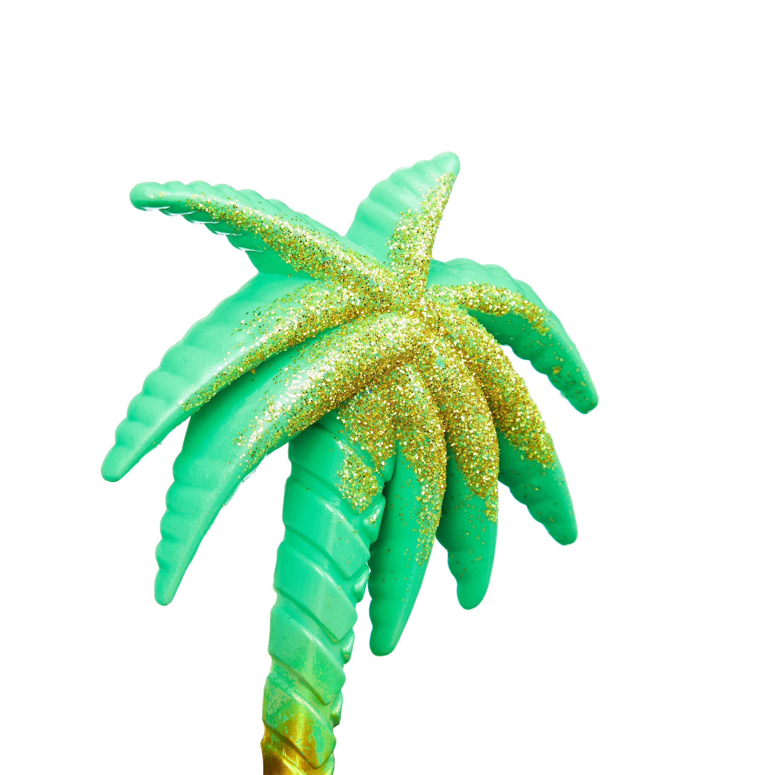 relaxdays Kostüm 5er Set Partybrille Flamingo und Palme