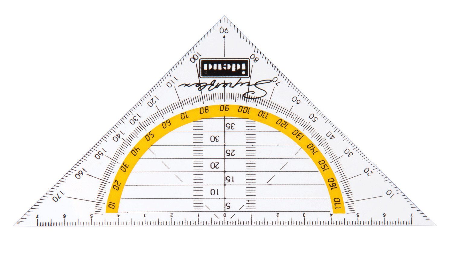 Idena Geodreieck Idena 602083 - Geodreieck Superflex, 16 cm
