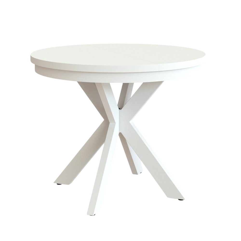 Compleo Esstisch modern, Metallbeine, Runder Esszimmertisch günstig online kaufen